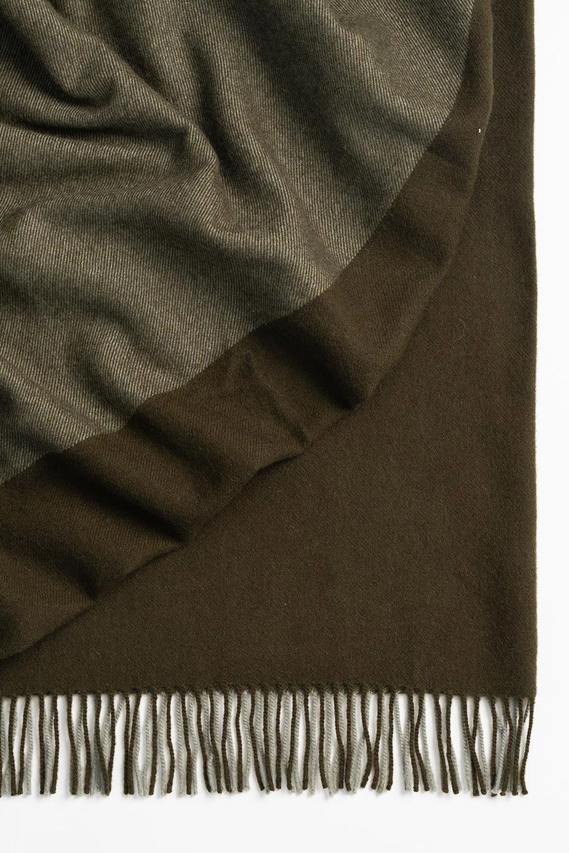 Weave Home Fiord Throw Blanket - Kelp | 100% Premium Wool