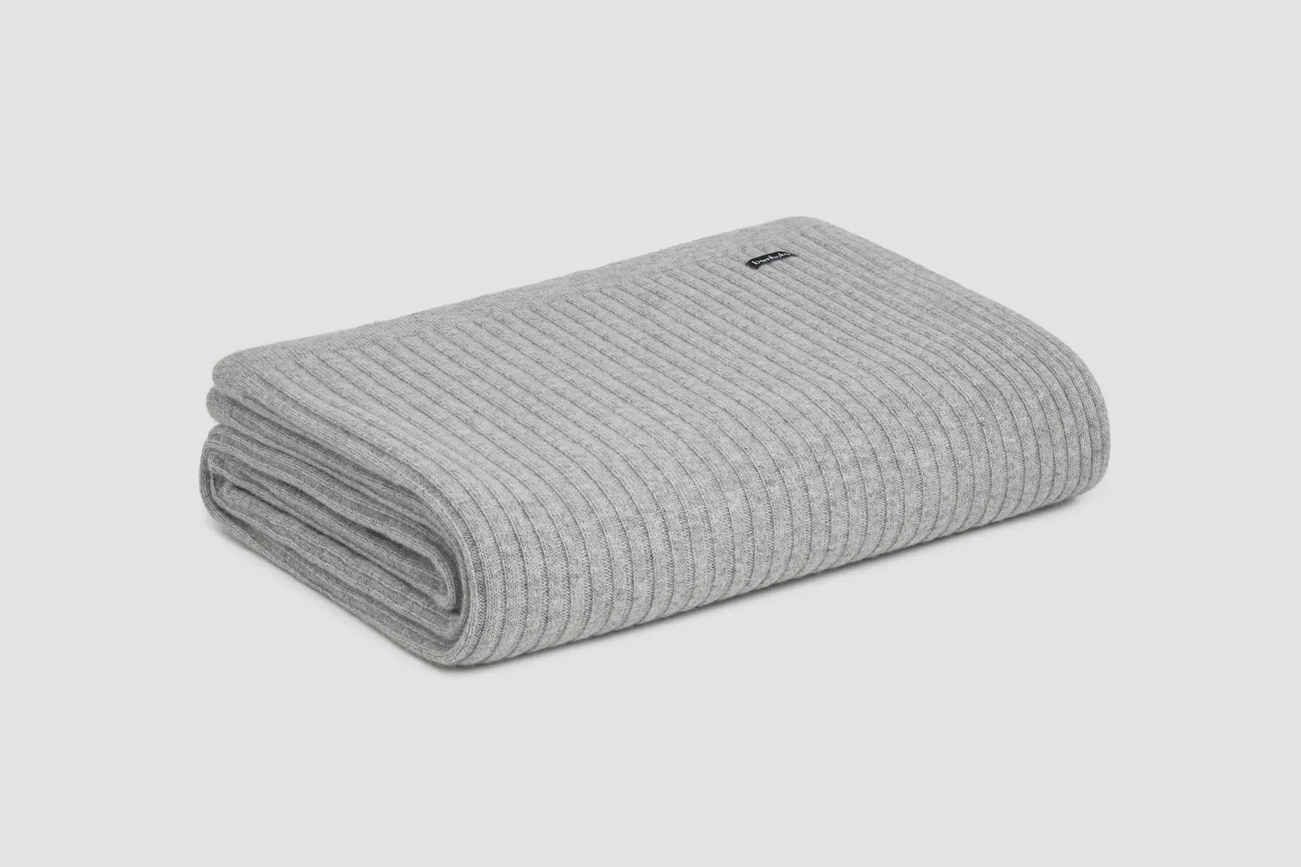 Wide Rib Angora & Merino Wool Throws