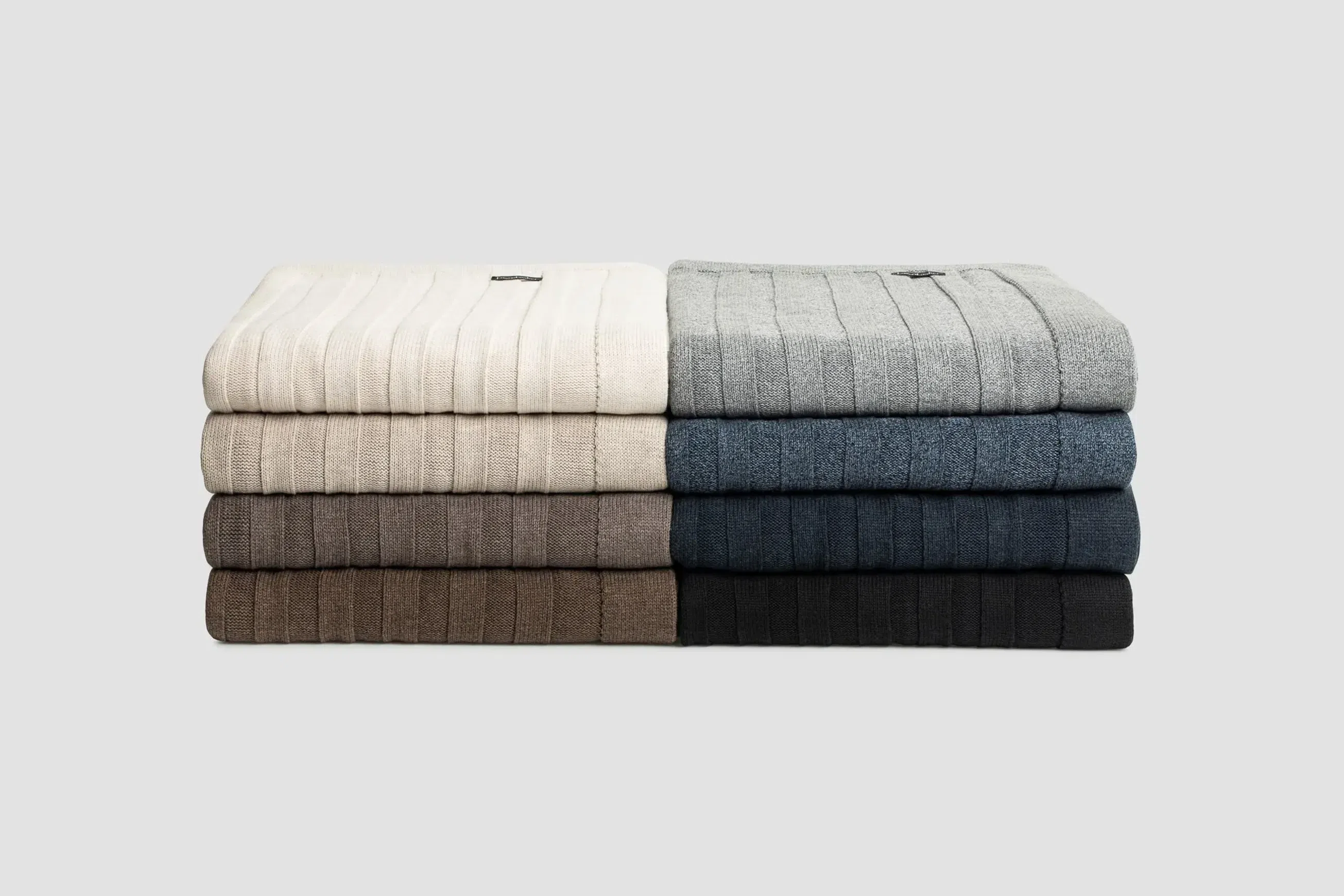 Flat Rib Cotton Throws