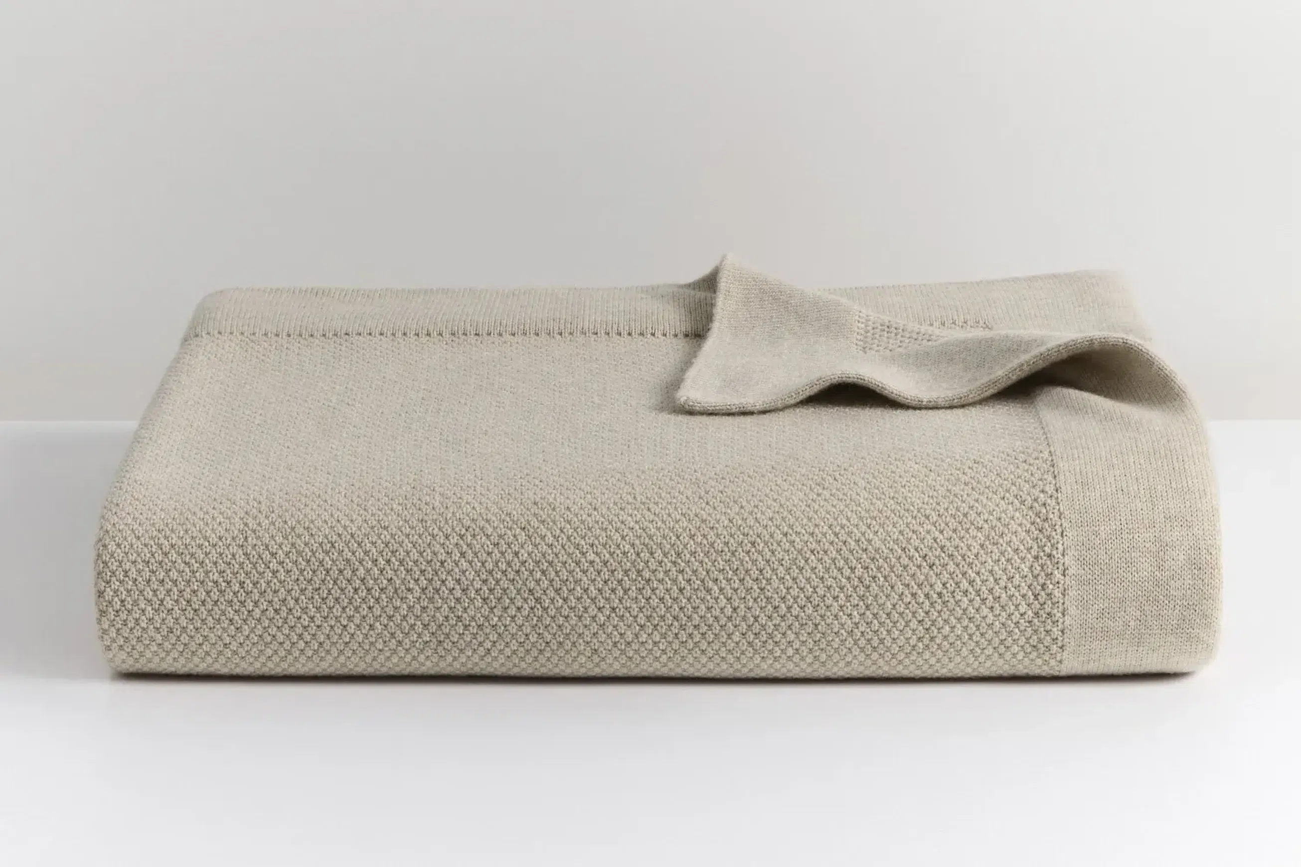 Moss Stitch Ultrafine Merino Wool Blankets