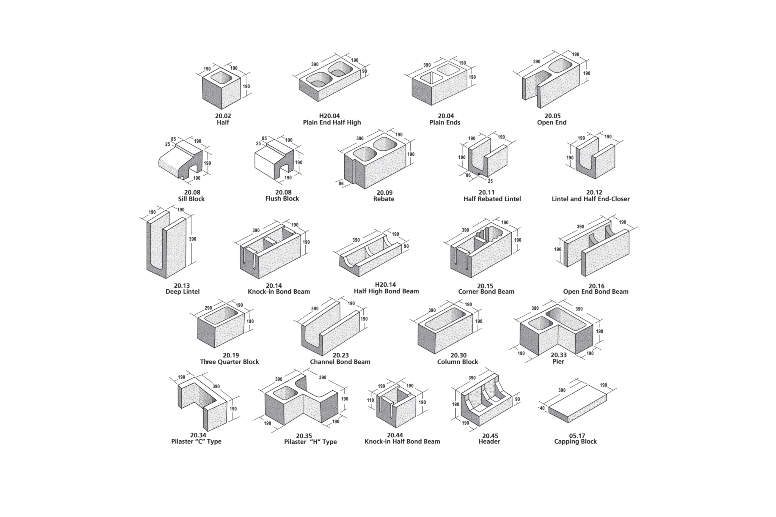 Architectural Structural Blocks