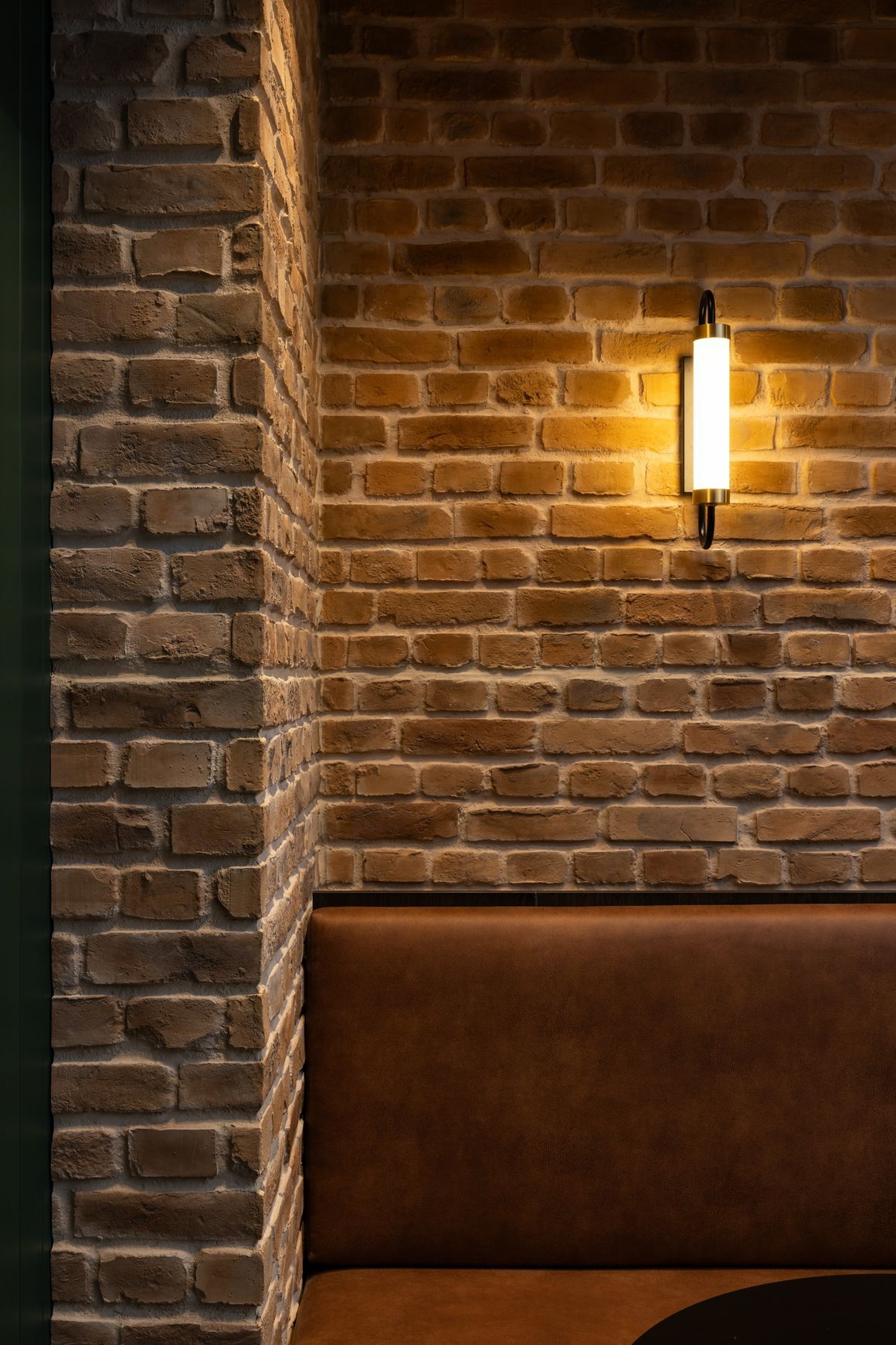 Loft Brick Wall Panels by Muros | Authentic Brown Wall