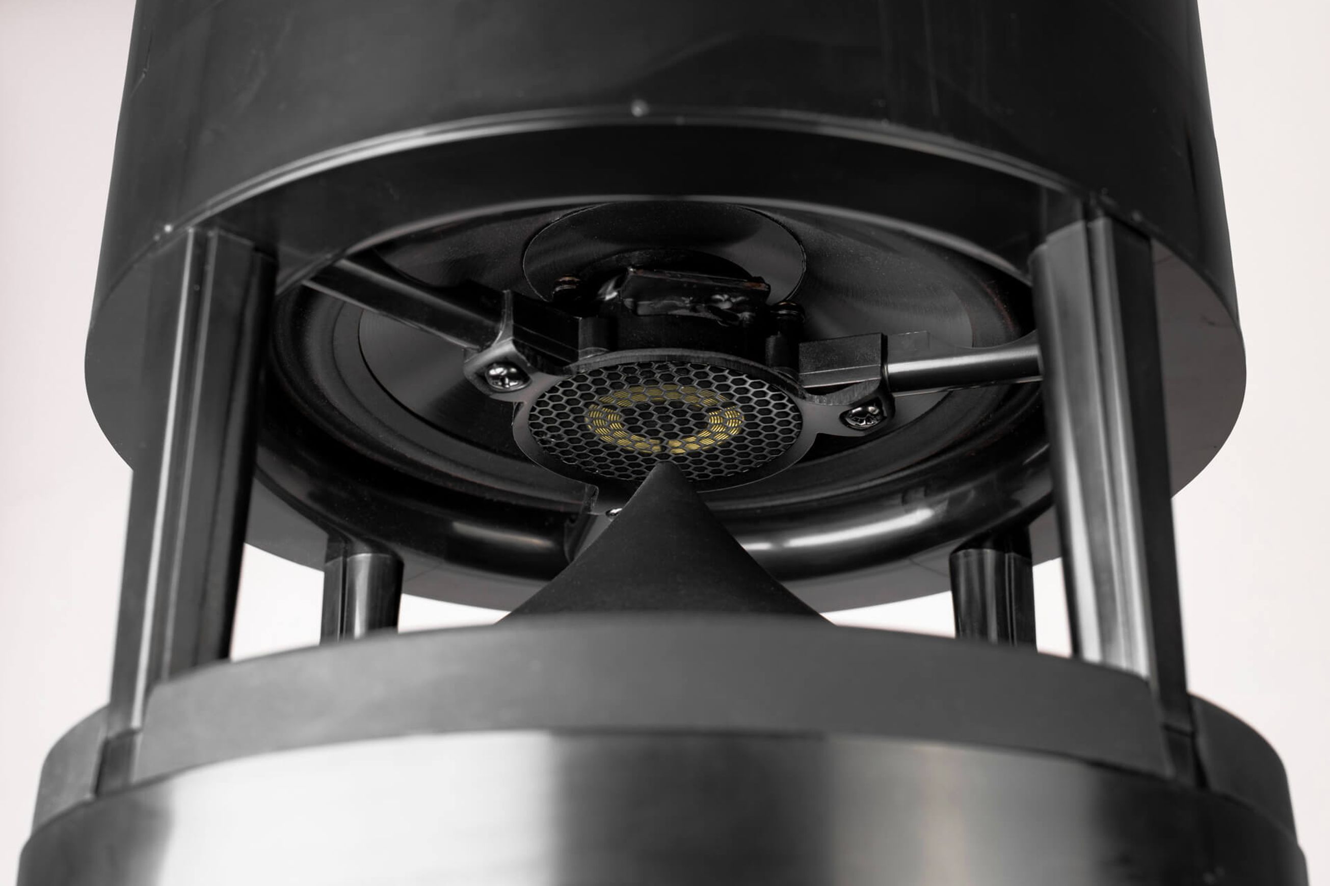 Ambisonic 10" Bollard Round Black Speaker