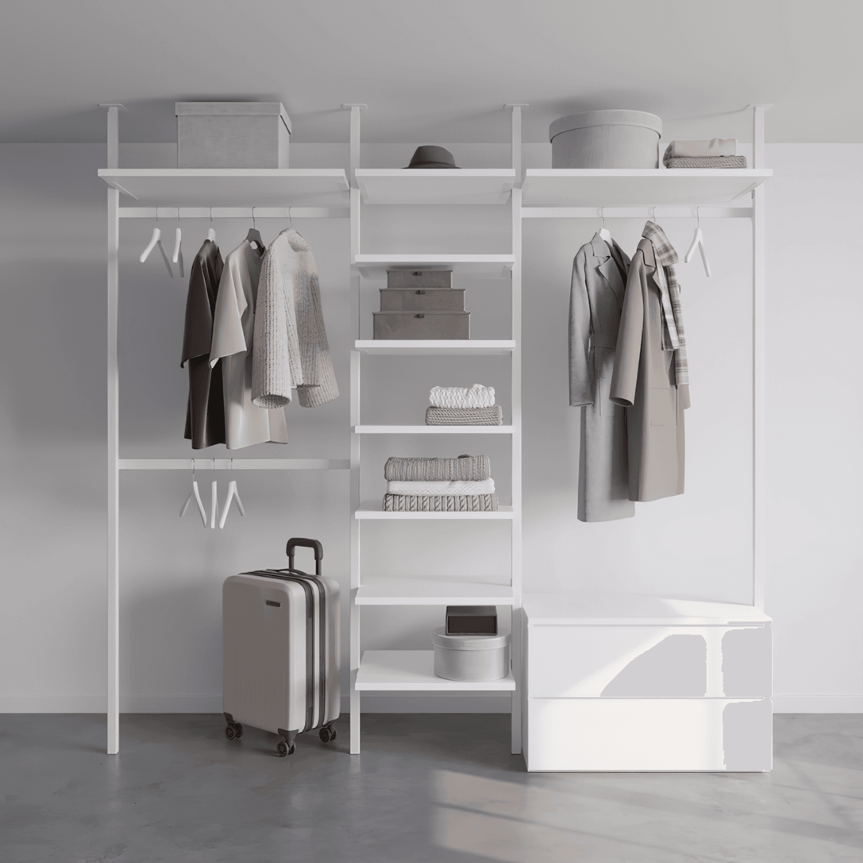 The Elegant Ballet Flats | Ceiling Fixed Wardrobe