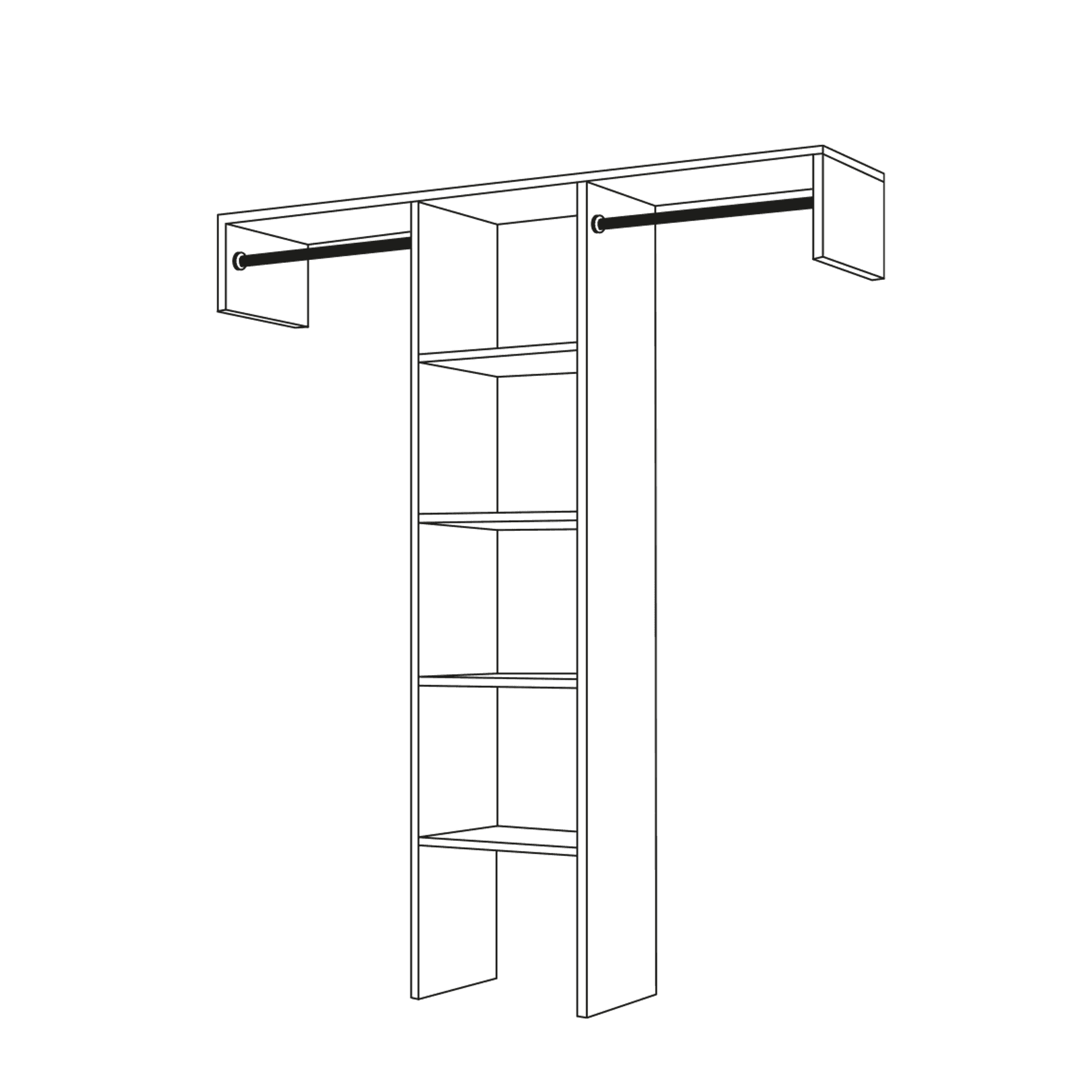 Small Basic Reach-In Wardrobe