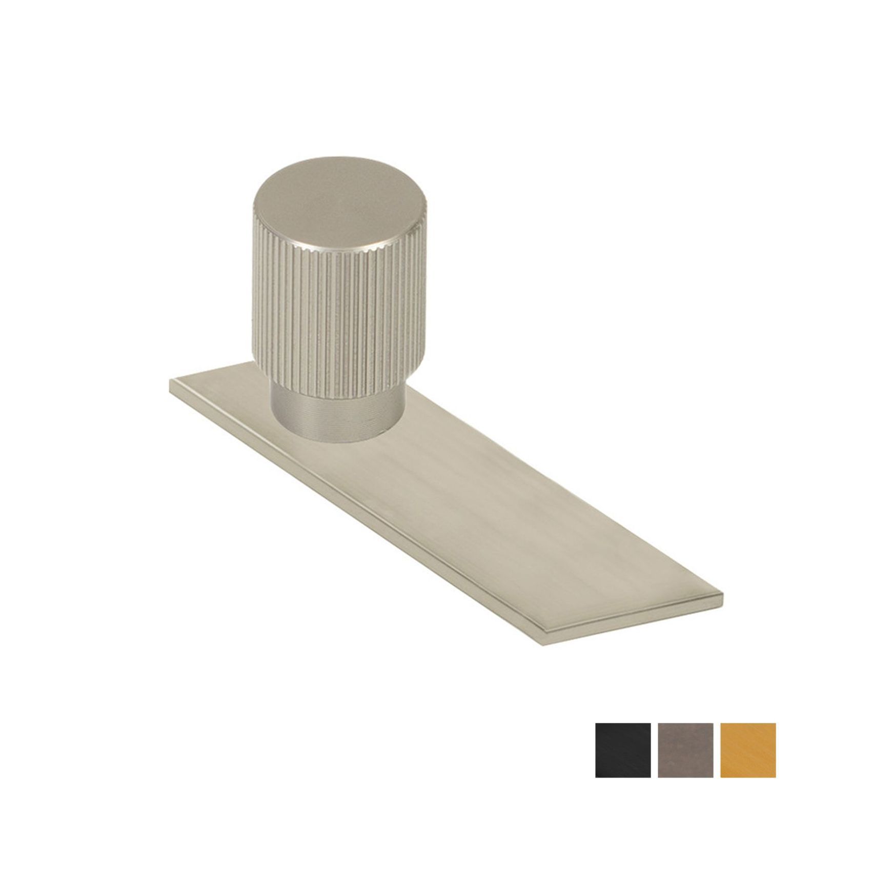 Momo Arpa Round Cabinet Knob And Backplate