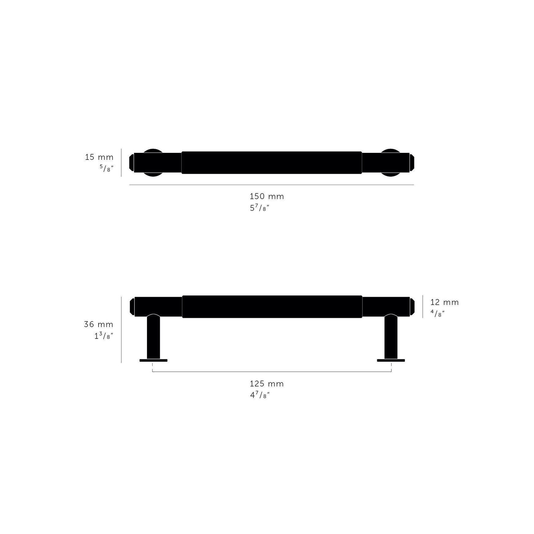 Buster and Punch Linear Cabinet Pull Bar Handle