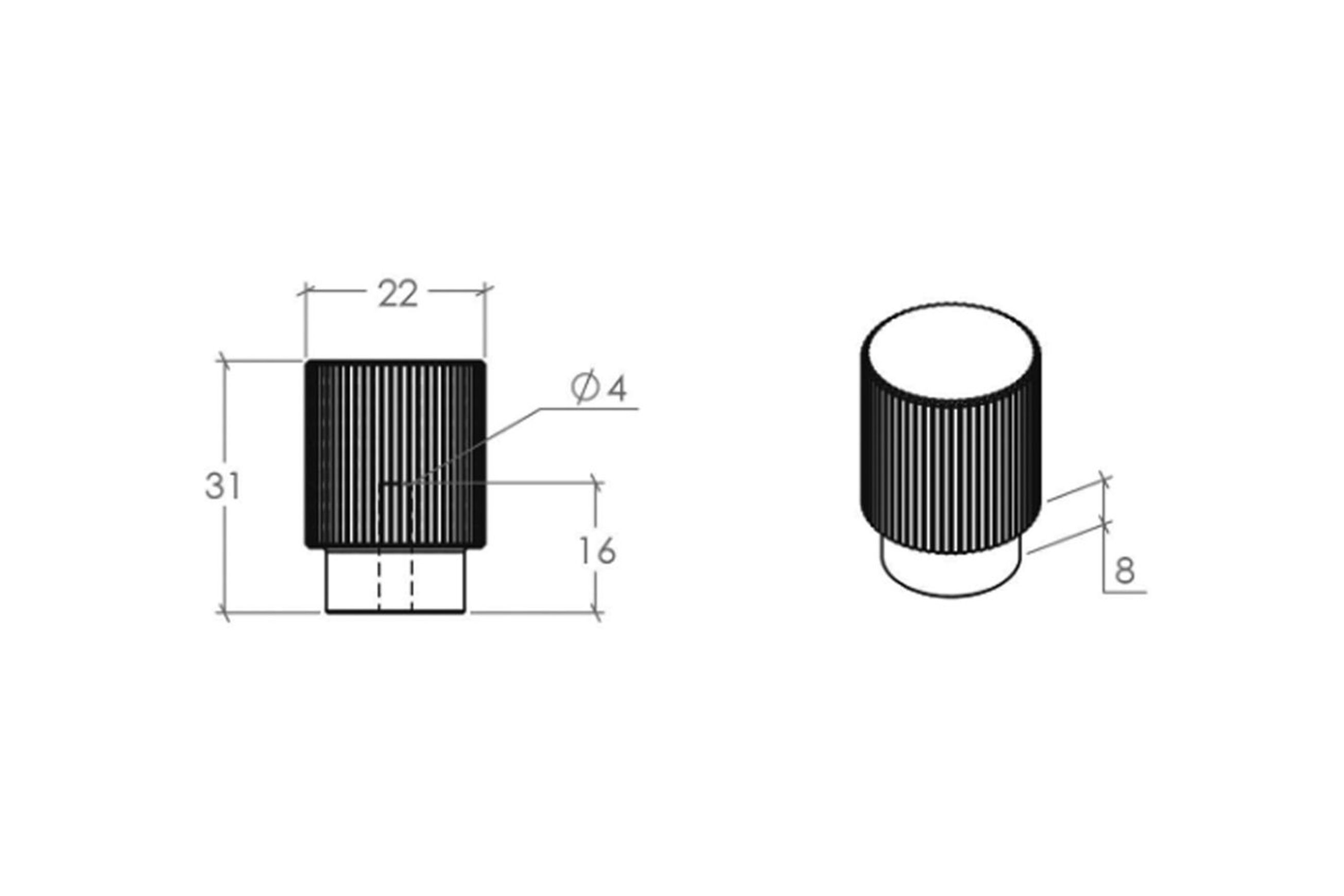Momo Arpa Round Cabinet Knob