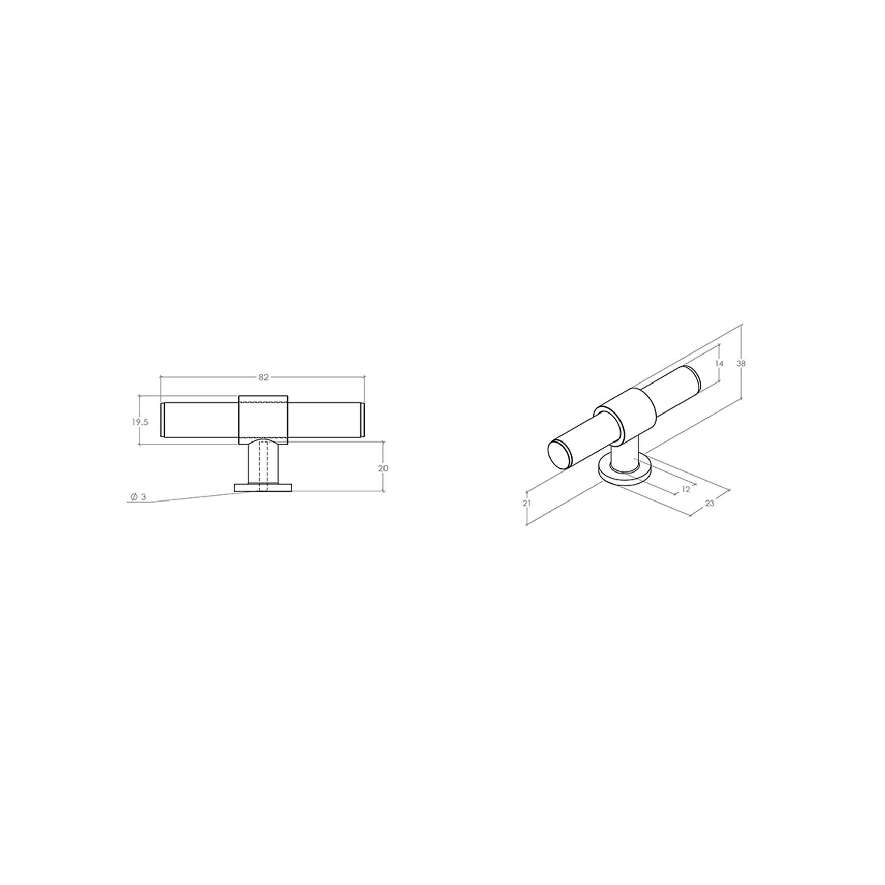 Momo Belgravia Cabinet T Knob