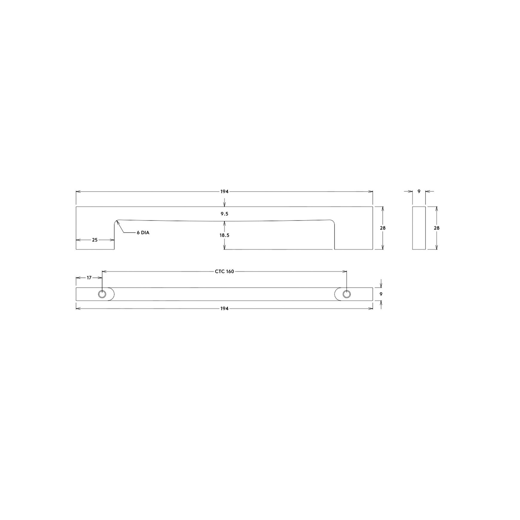 Iver Cali Cabinet Pull Handle