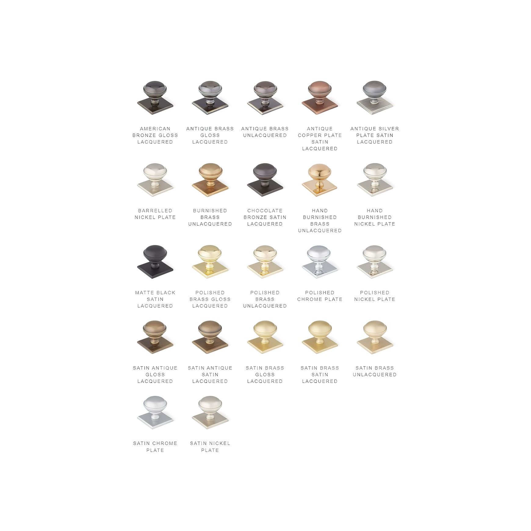 Armac Martin - Jefferson Square Cabinet Knob