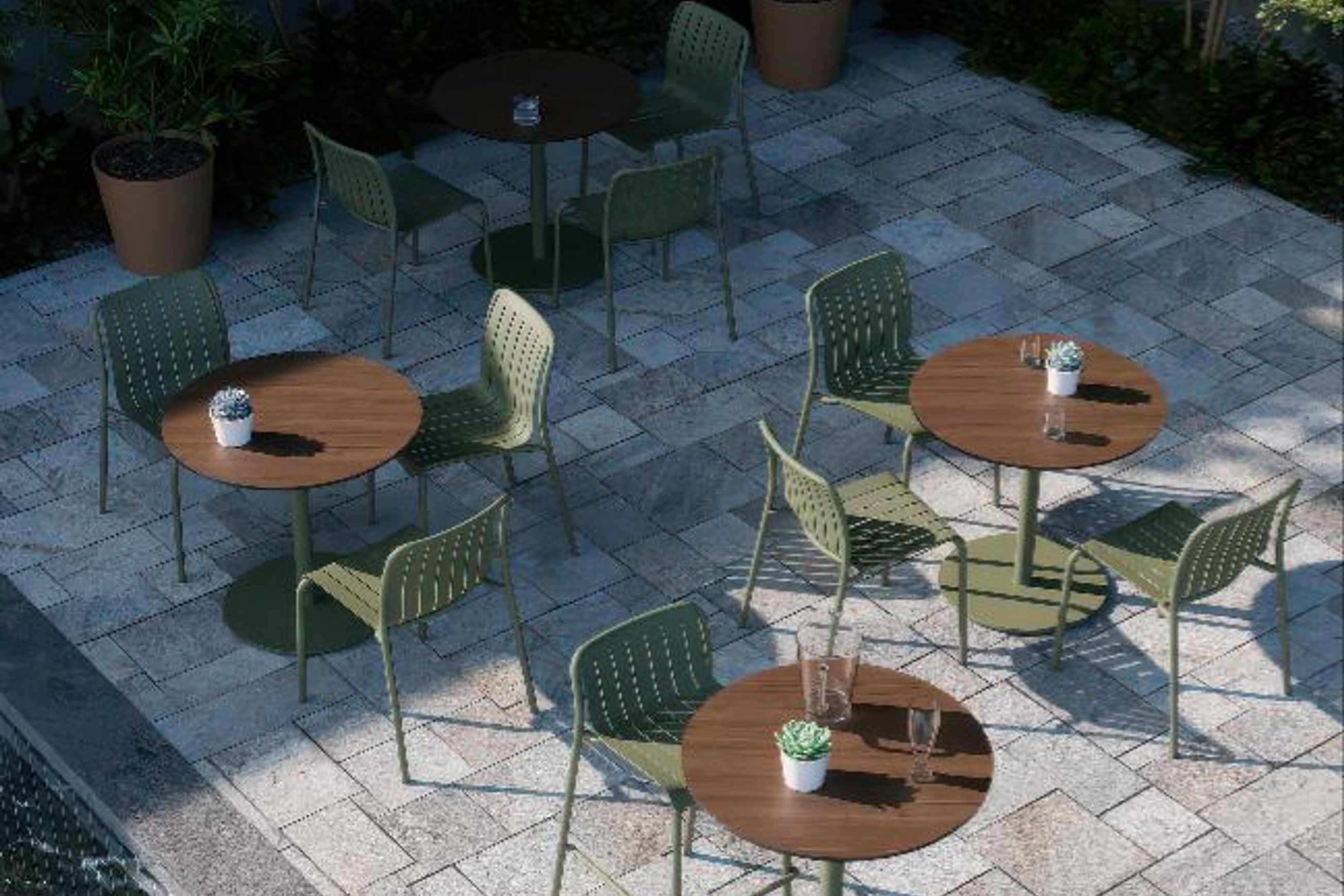 Roku Solara Outdoor Compact Laminate Cafe Table