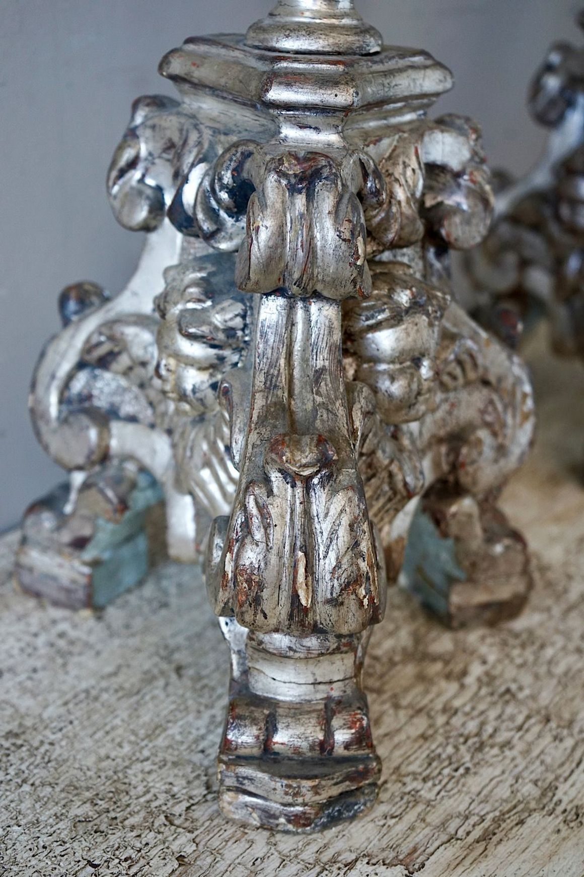 Antique Italian Torchere Candlesticks