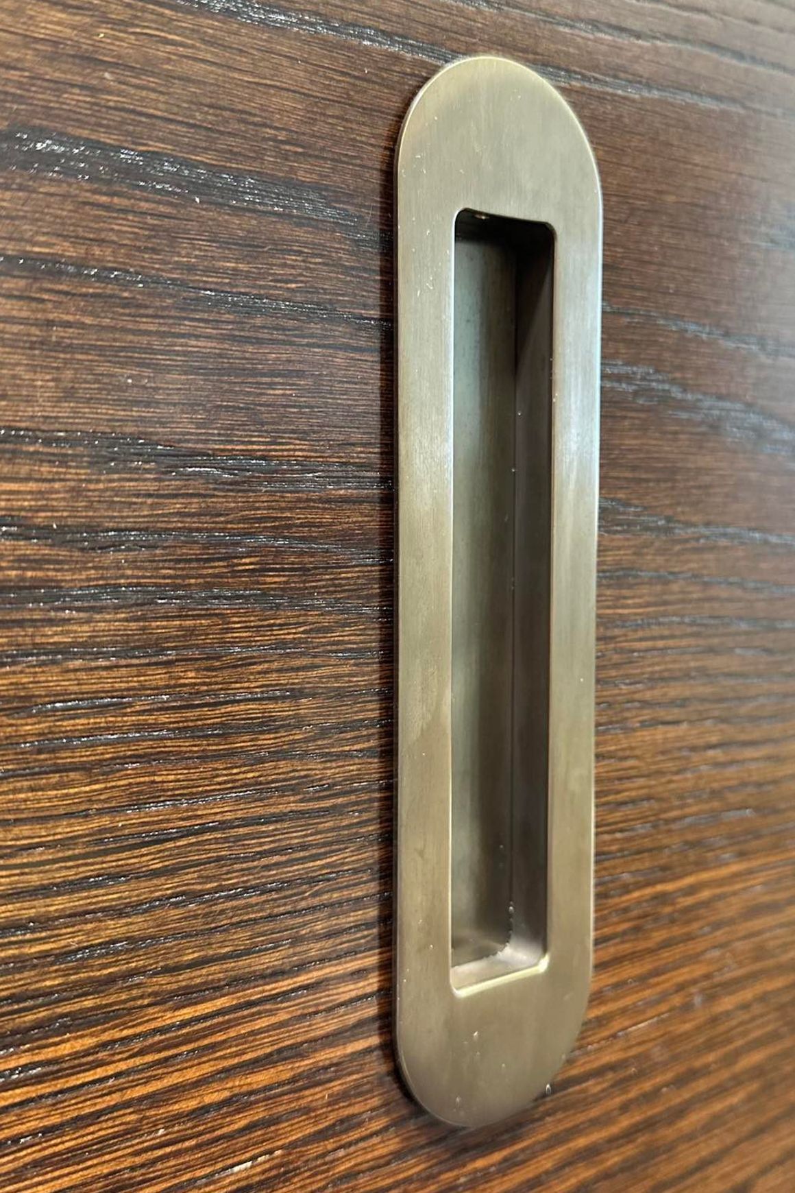 HB 860 Brass Soft Edge Flush Pull for Sliding/Cavity Doors