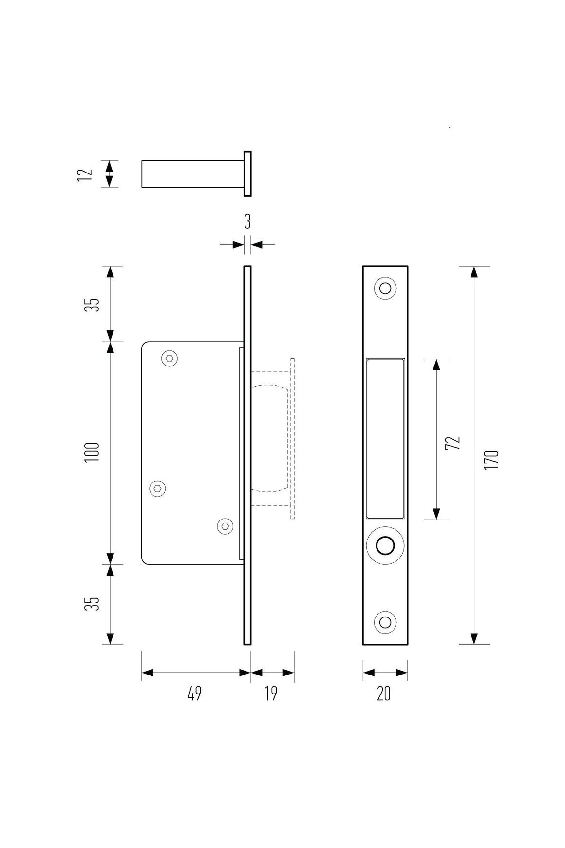 HB680 Cavity Slider Edge/End Pull