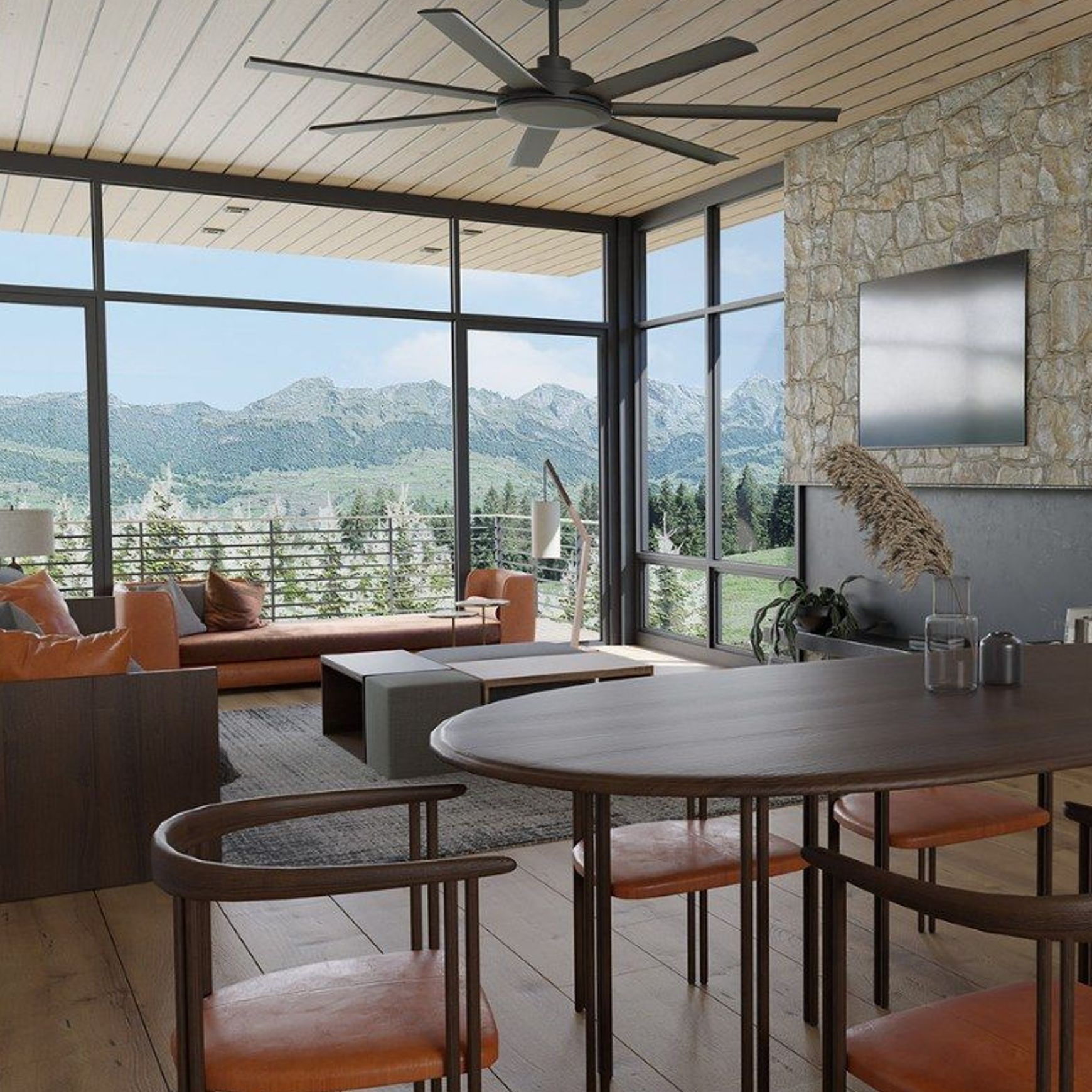 Alula Large Indoor/Outdoor 7-Blade Ceiling Fan
