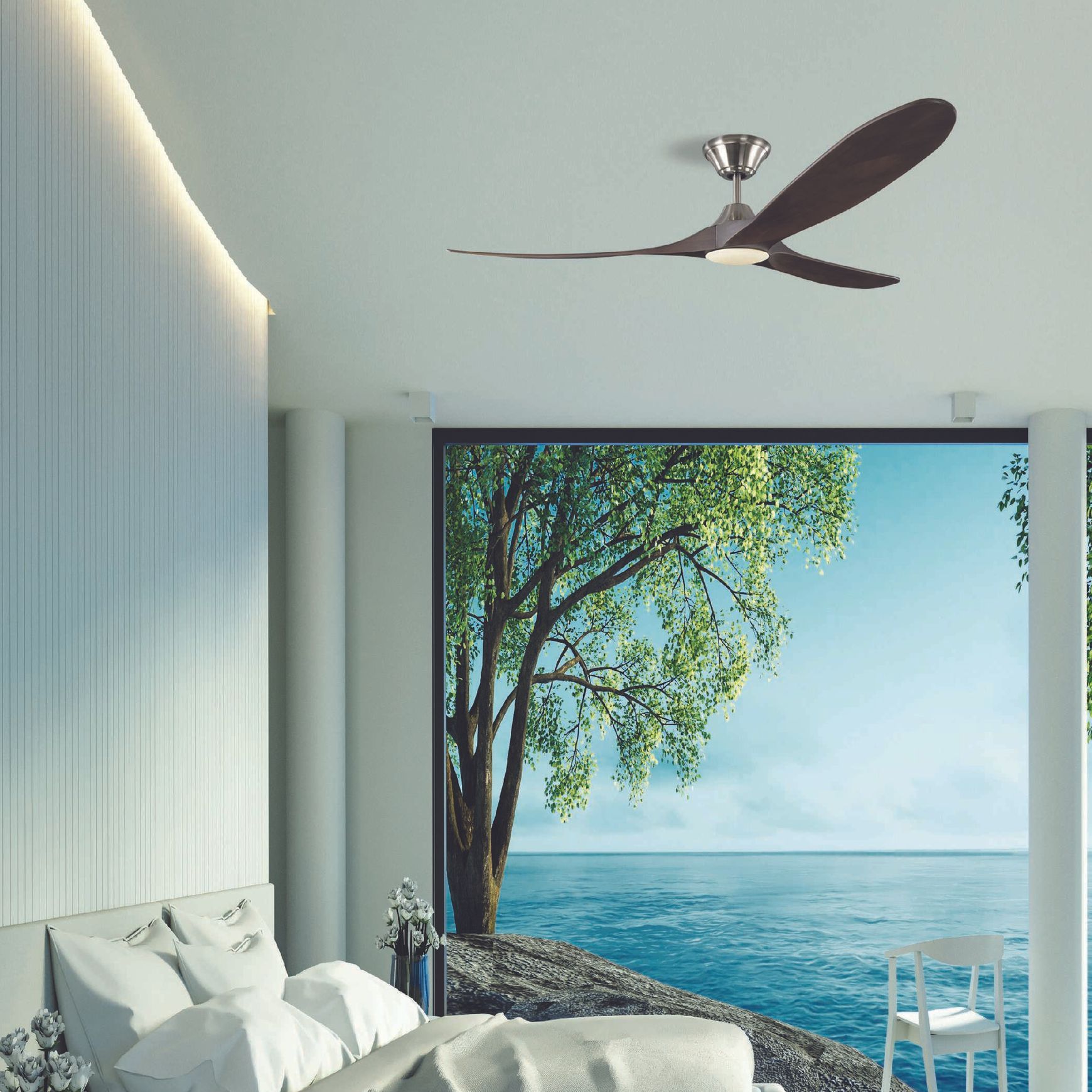 Milano SLIDER Ceiling Fan Junior Aged Pewter