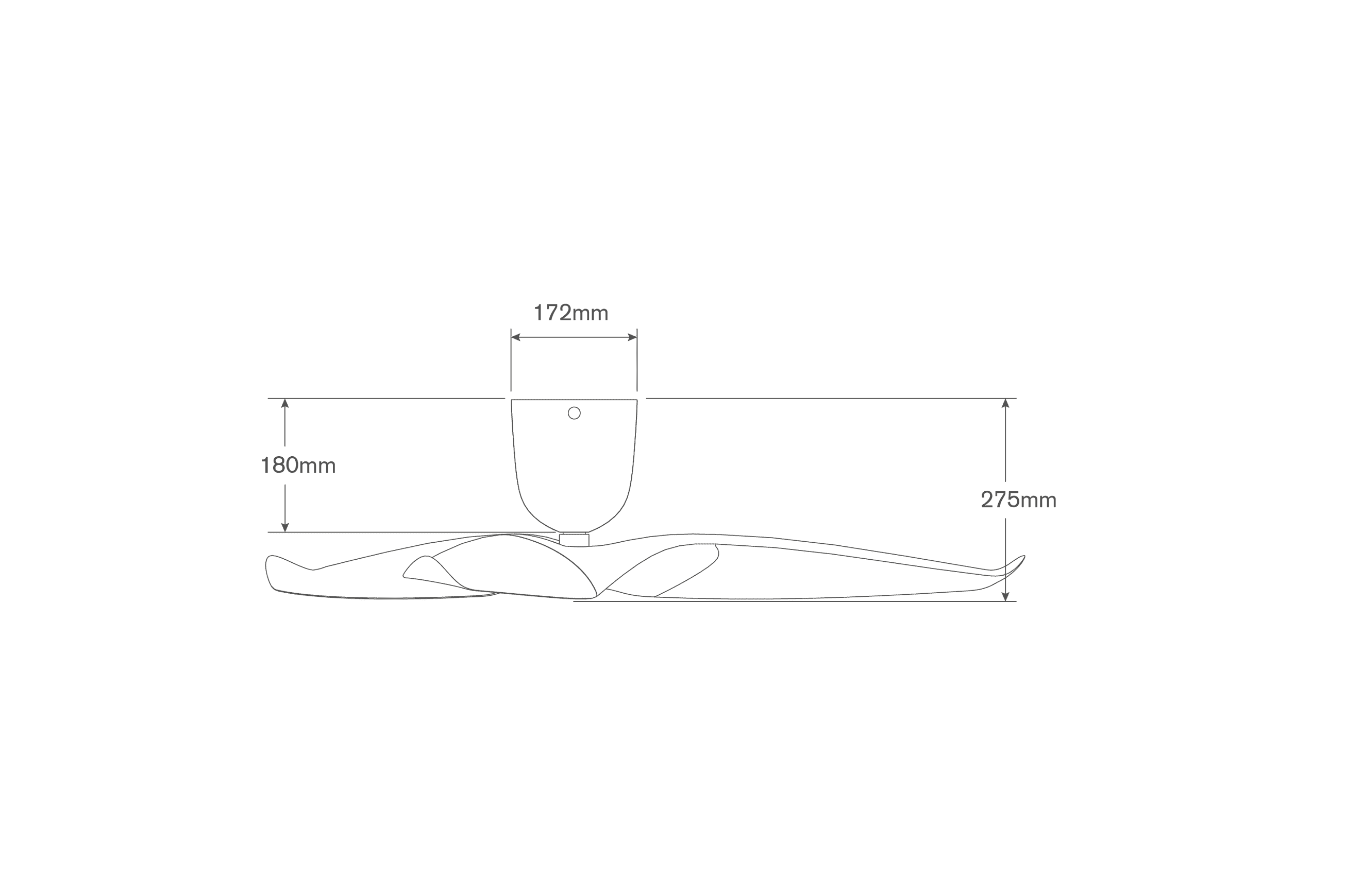 Aeratron AE3+ Ceiling Fan - Black/Light Timber Finish