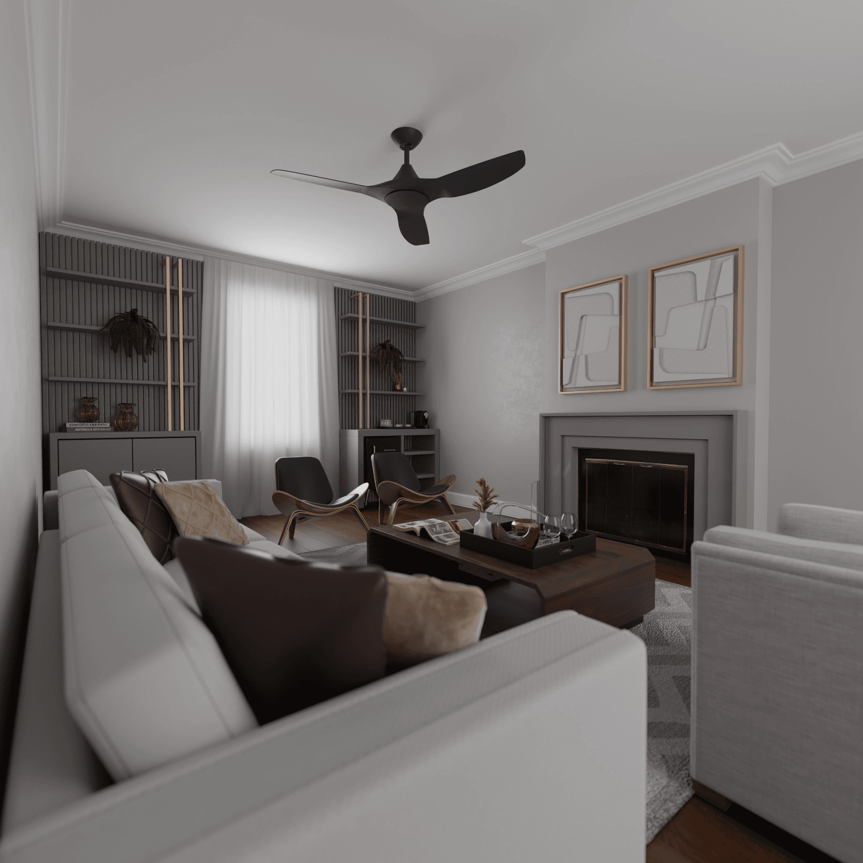CloudFan Smart Indoor/Outdoor 3-Blade Ceiling Fan