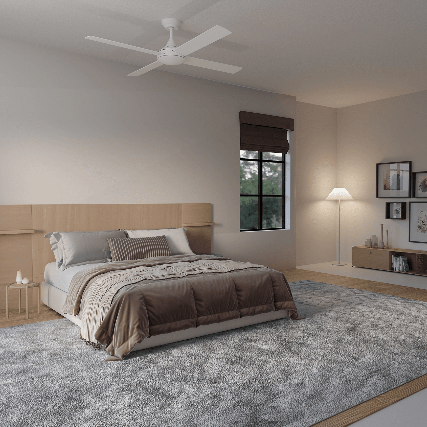 Kestrel Indoor/Outdoor 4-Blade Ceiling Fan