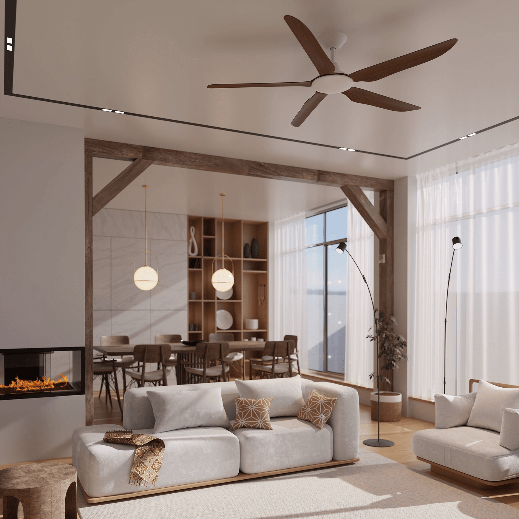 Storm 5-Blade Indoor/Outdoor Ceiling Fan