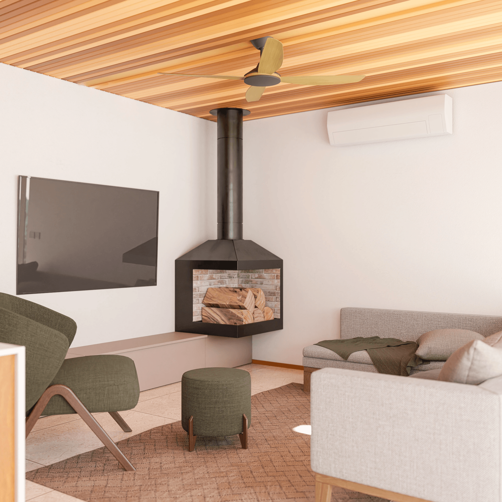 Vanga Smart Indoor/Outdoor 4-Blade Ceiling Fan