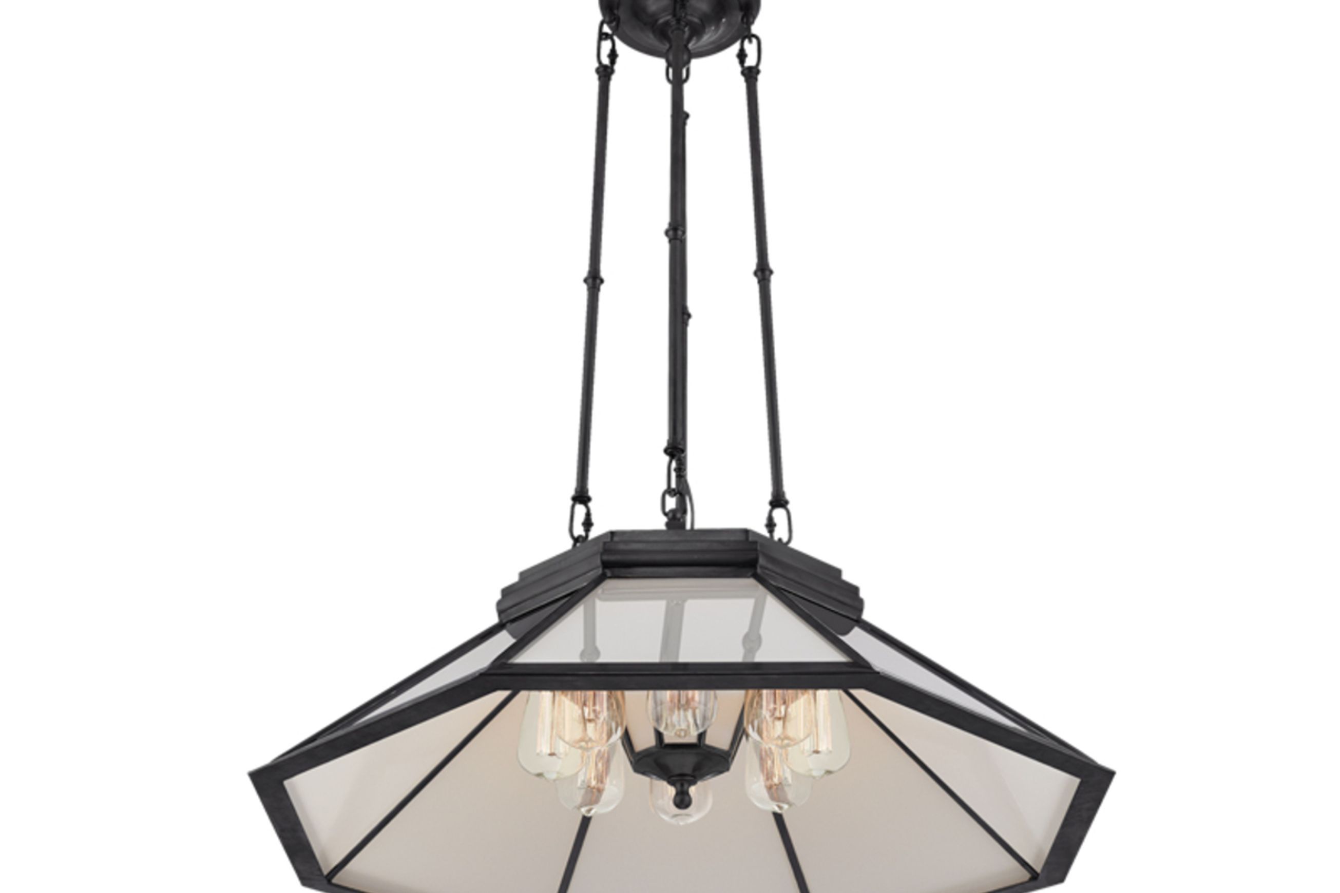 Rivington Medium 8-Paneled Chandelier – Bronze