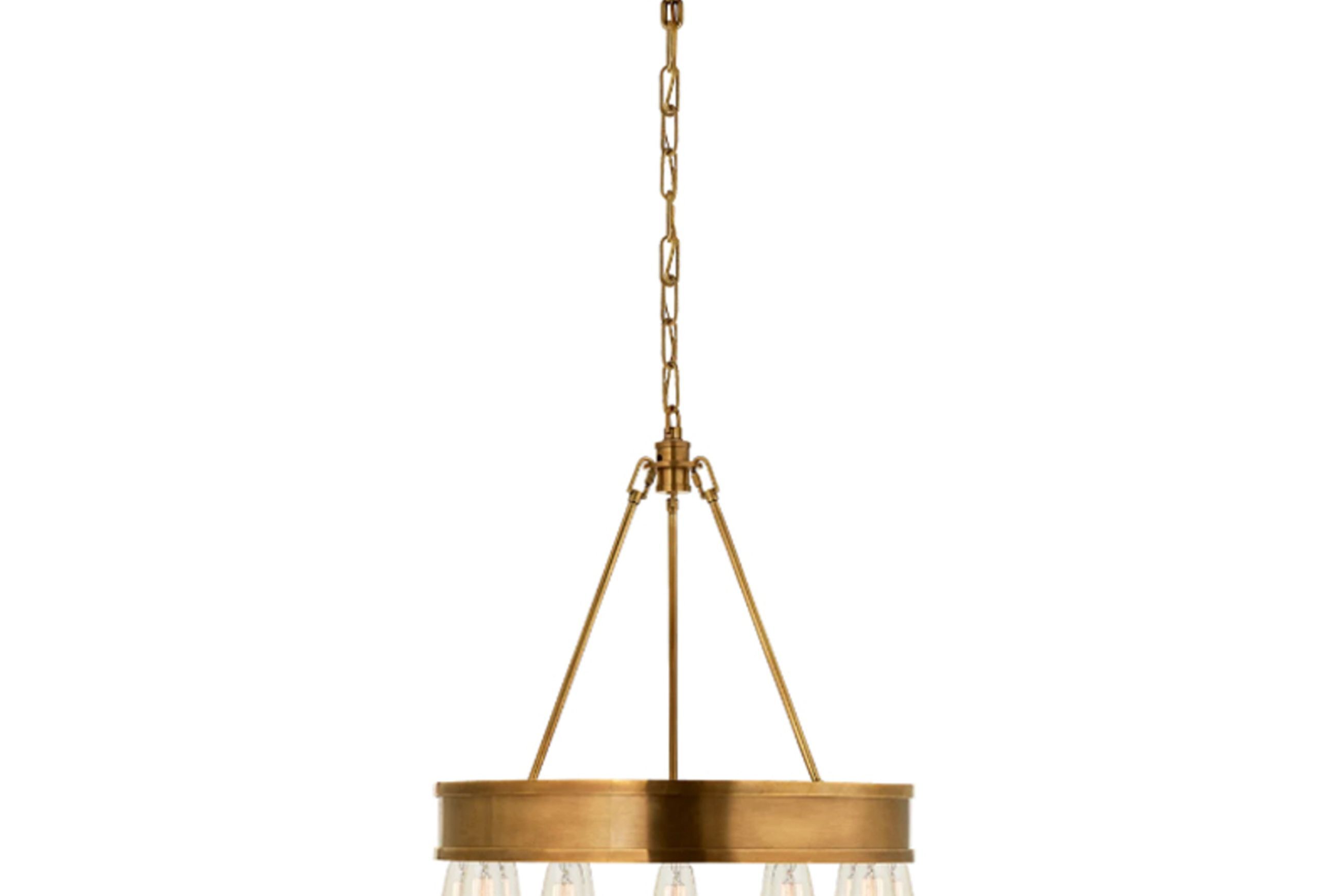 Roark 20″ Modular Ring Chandelier – Brass