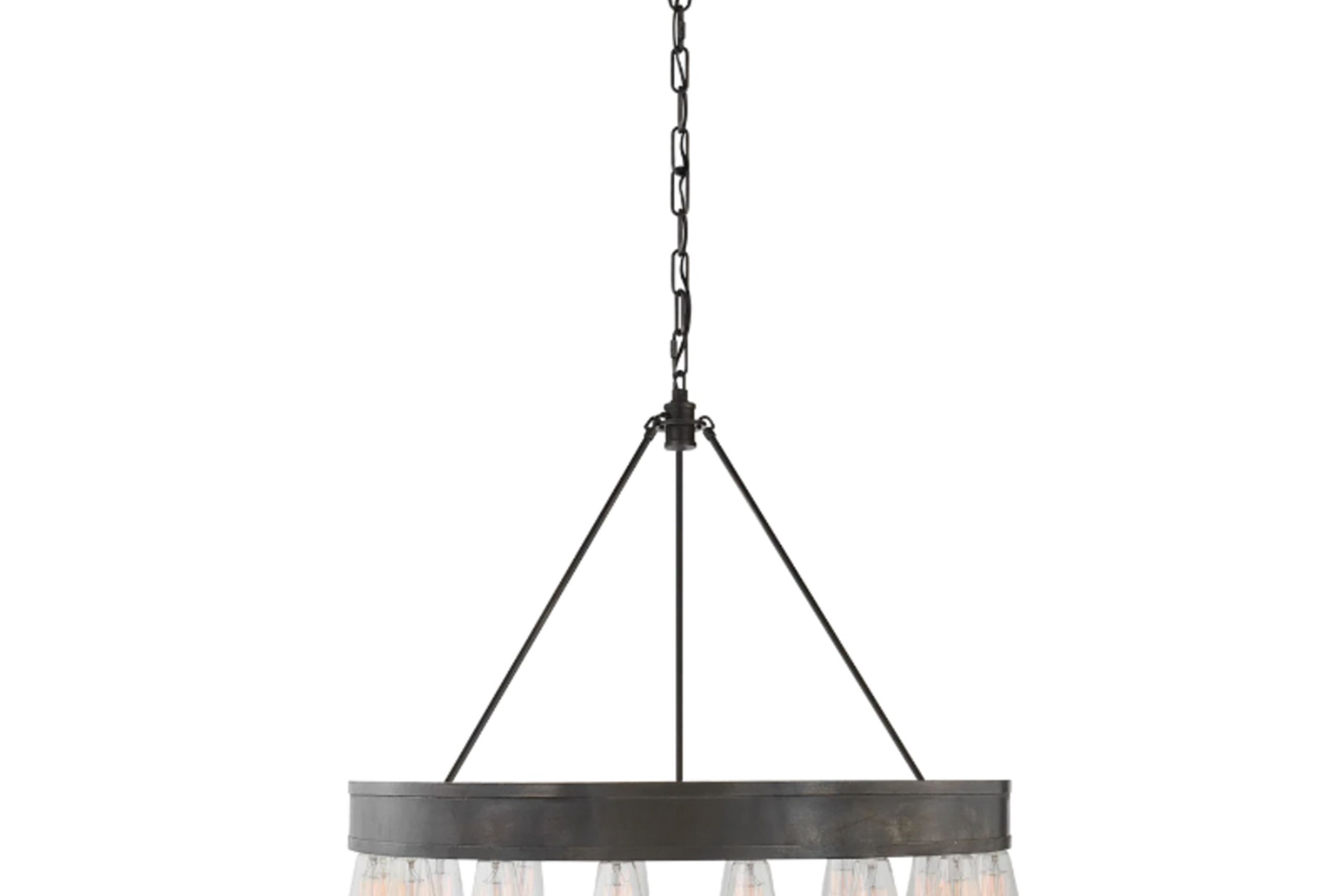 Roark 30″ Modular Ring Chandelier – Iron