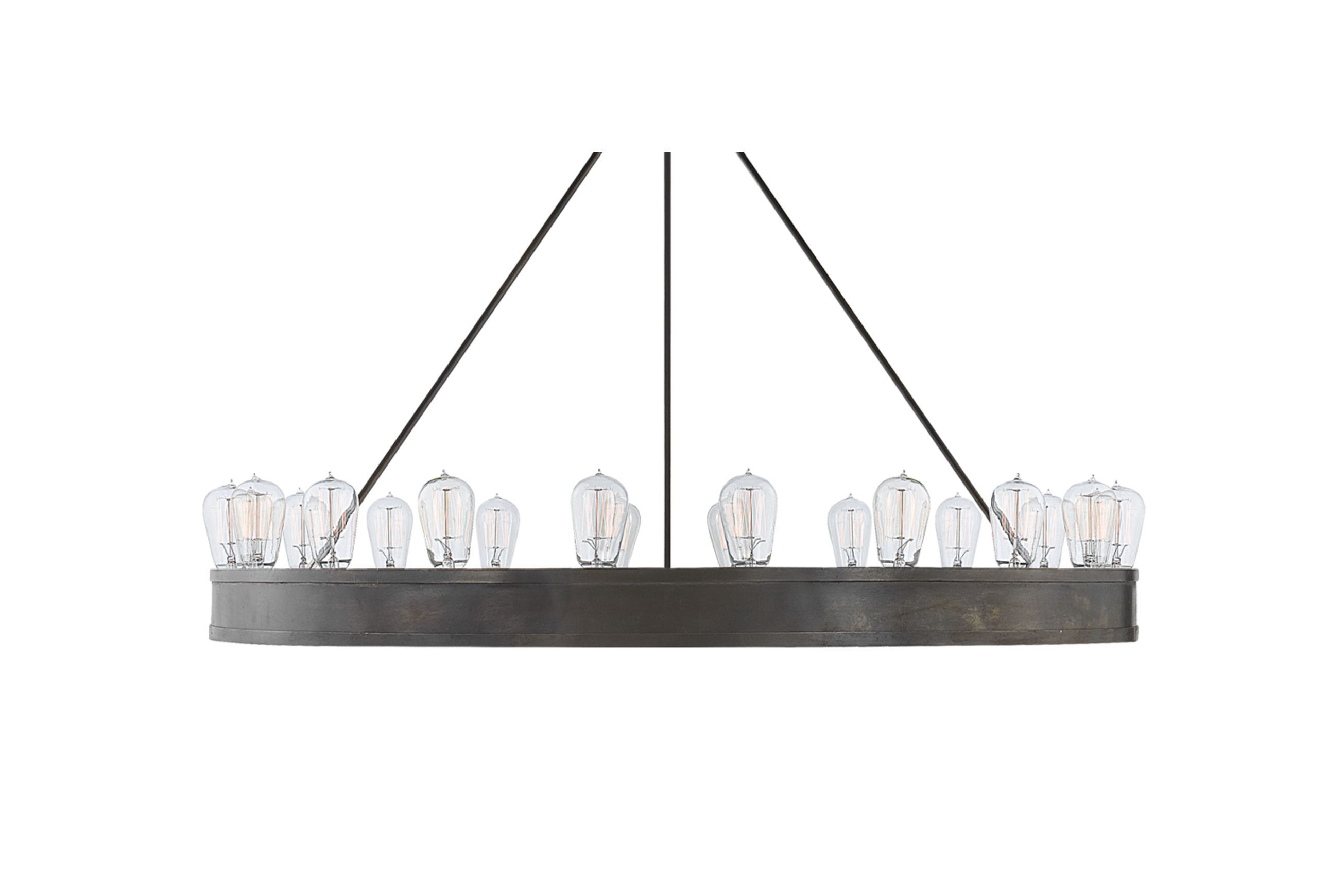 Roark 20″ Modular Ring Chandelier – Iron