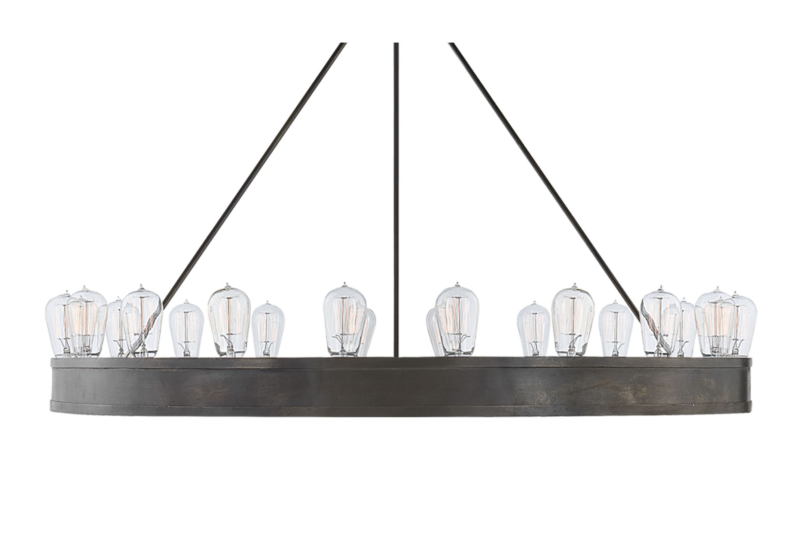 Roark 40″ Modular Ring Chandelier – Iron