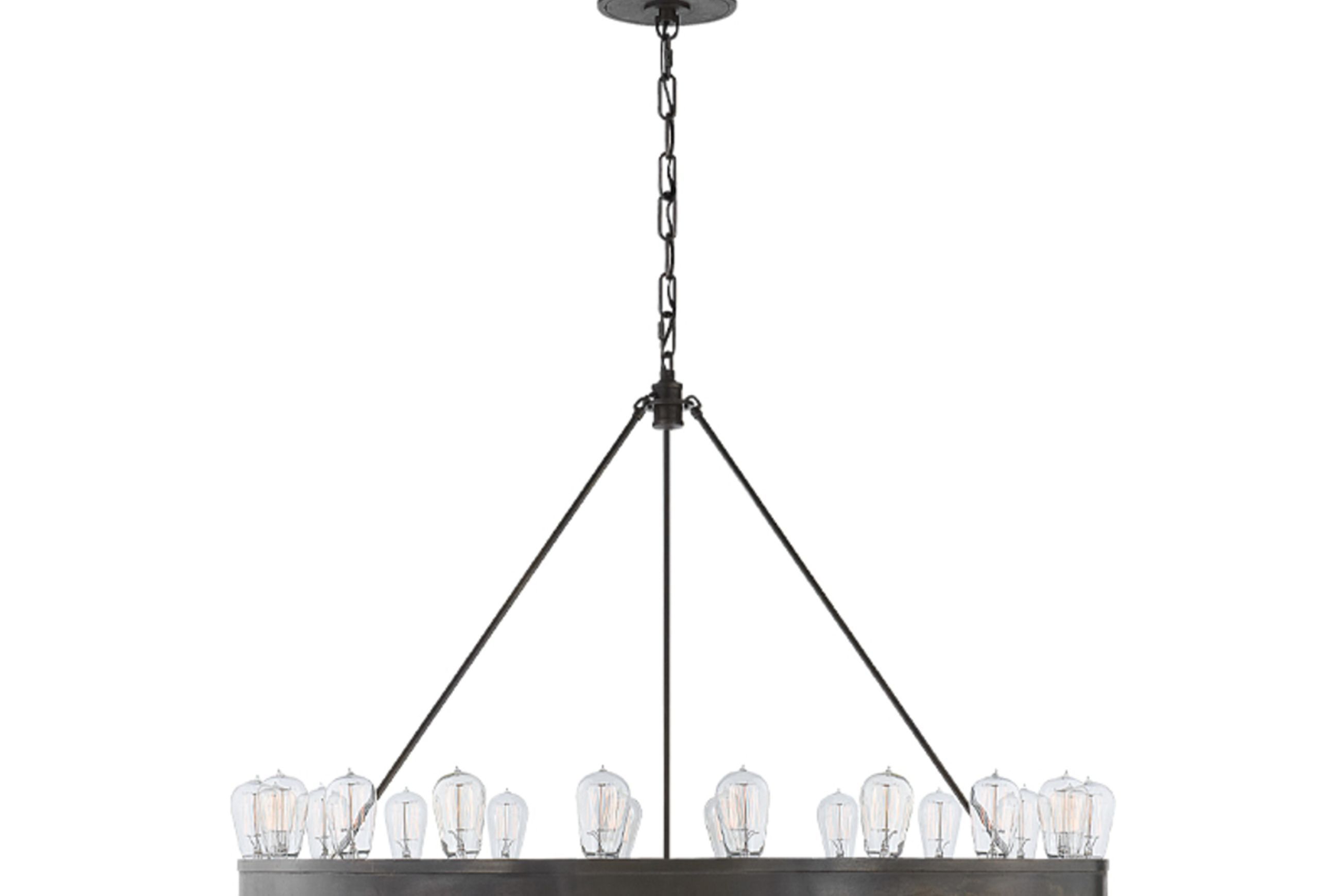 Roark 40″ Modular Ring Chandelier – Iron