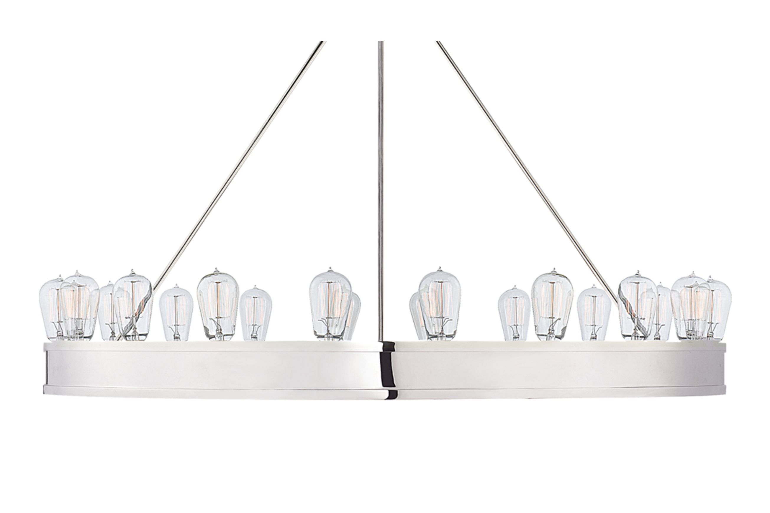 Roark 40″ Modular Ring Chandelier – Nickel