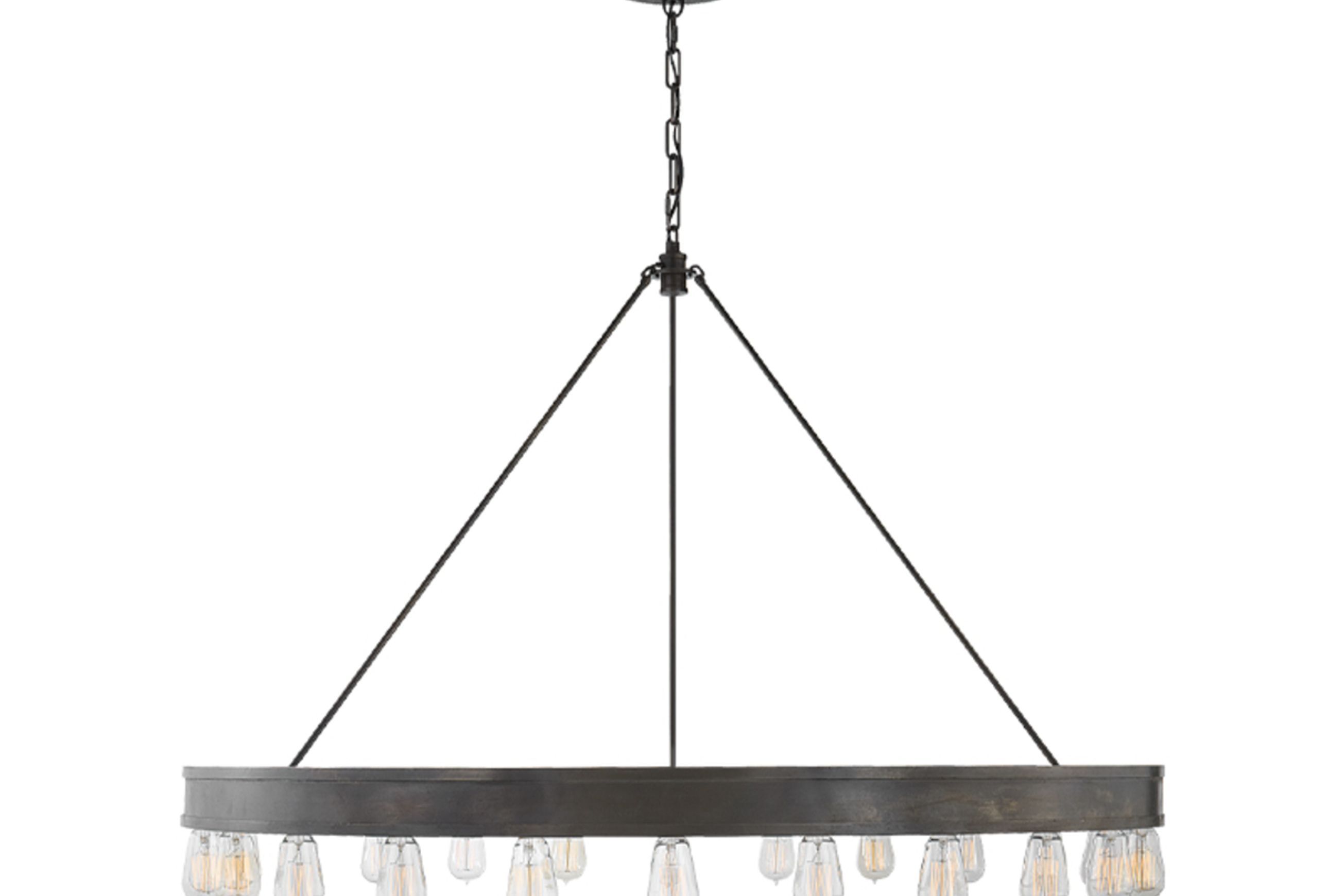 Roark 50″ Modular Ring Chandelier – Iron