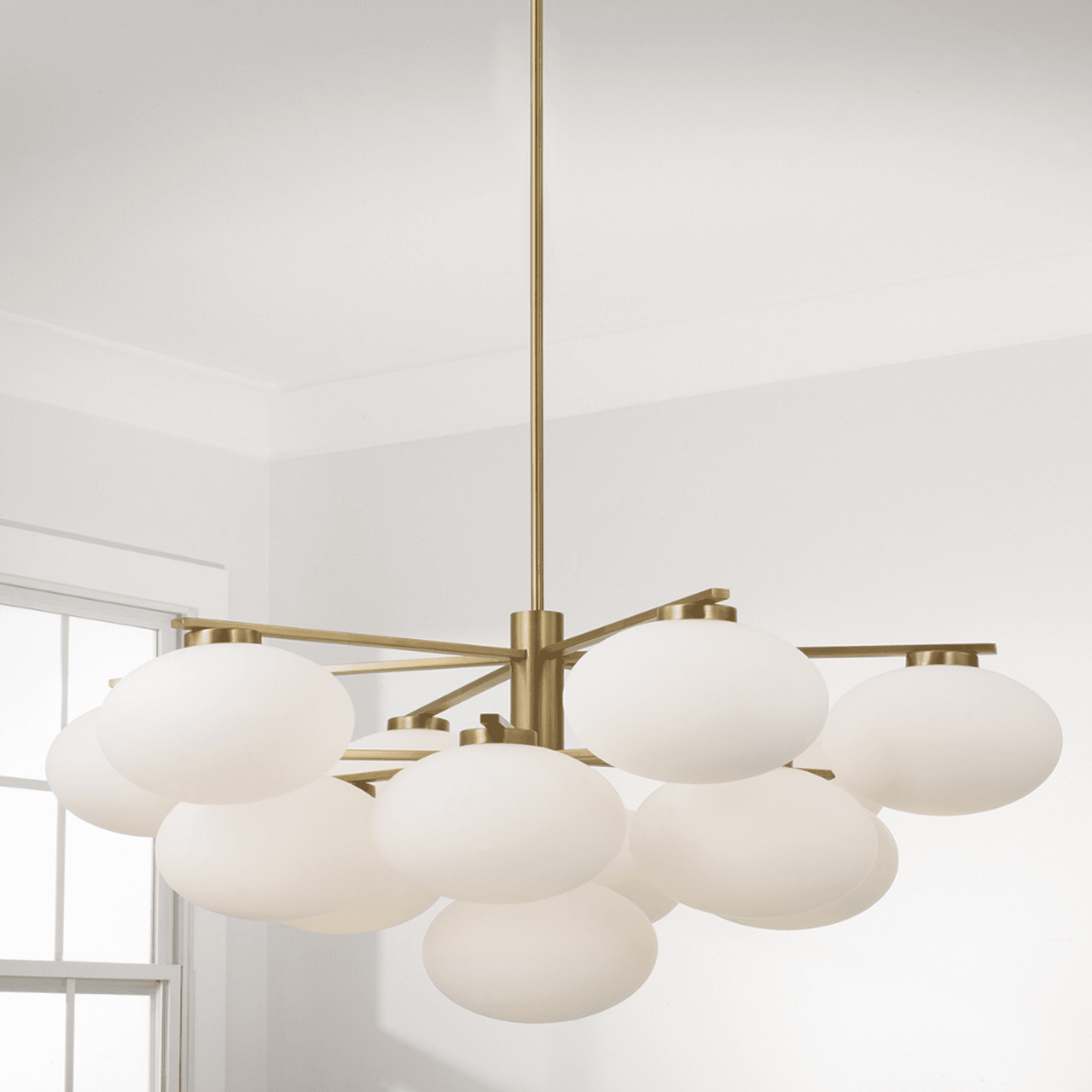 Luca 13 Light Chandelier in Aged Brass