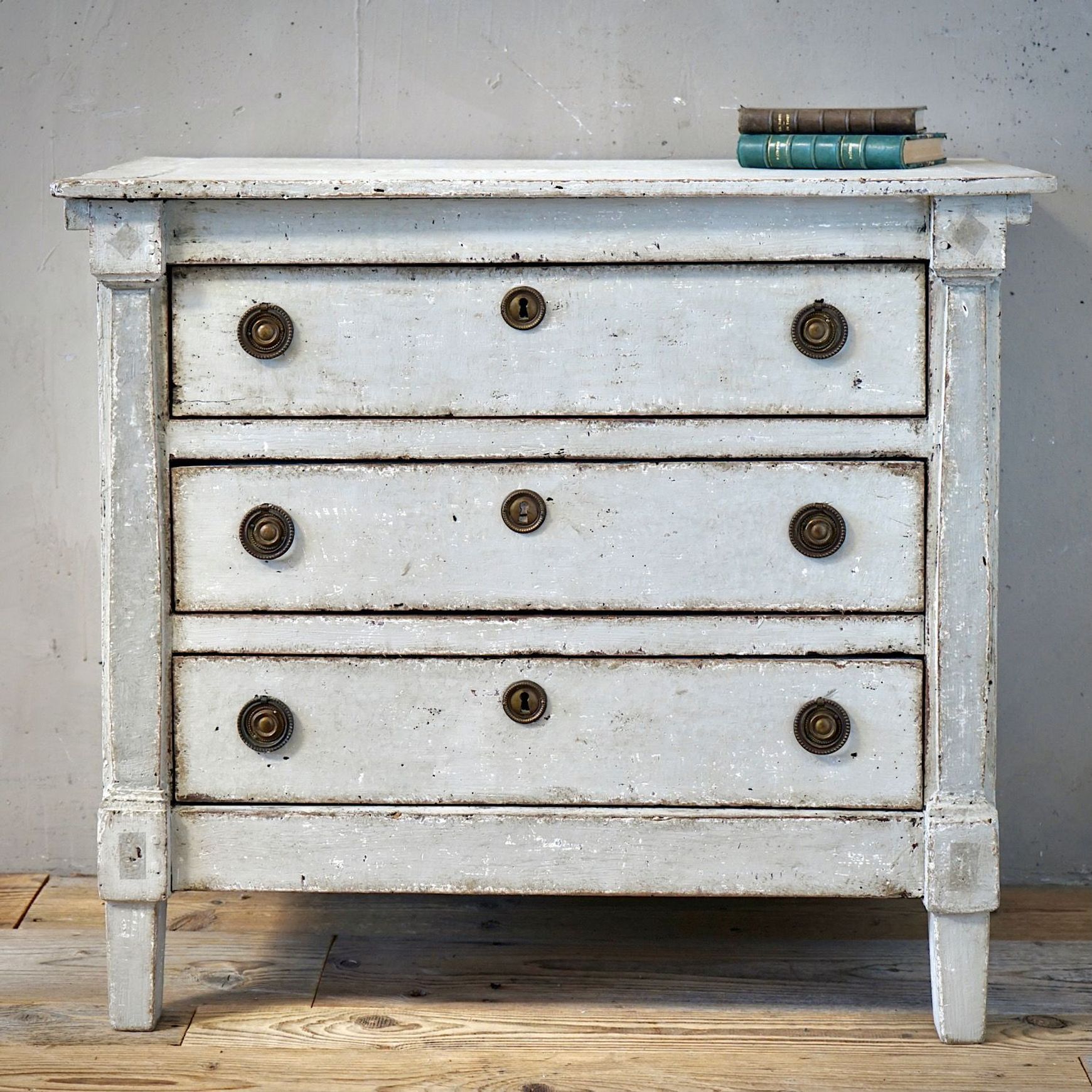 Antique French Directoire Painted Commode