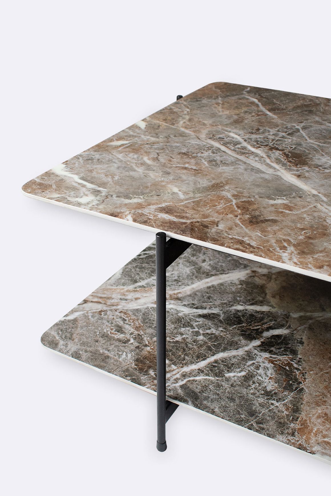 Dua Tiered Coffee Table | Mountain Peak & Sahara Oak