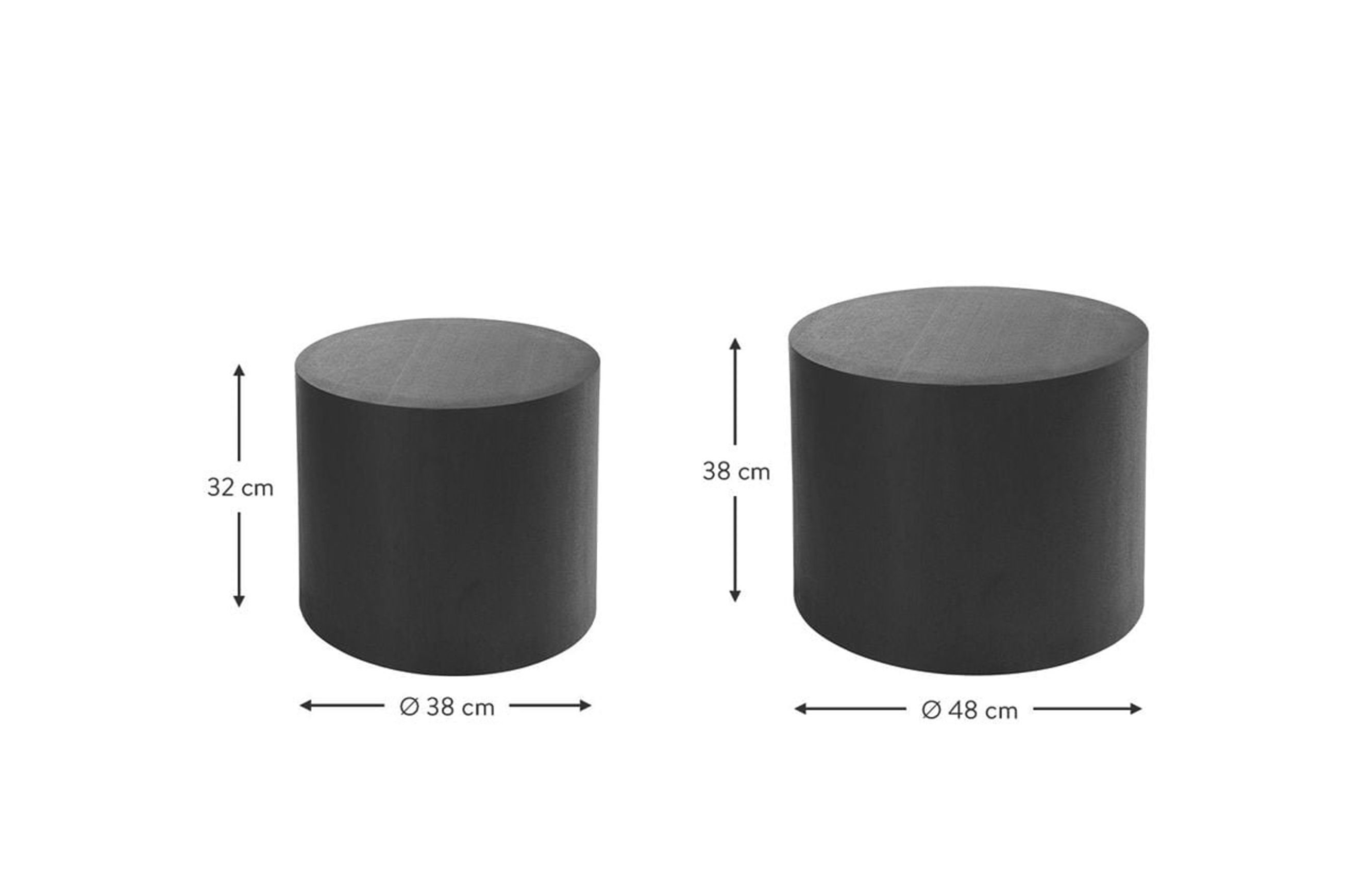 Stump Table Set - Black