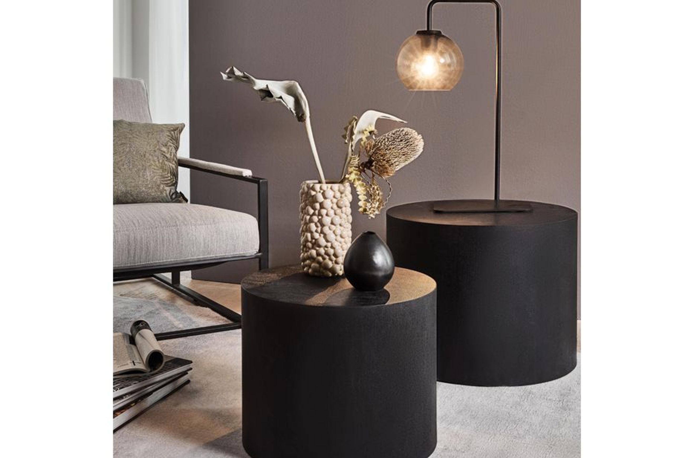 Stump Table Set - Black