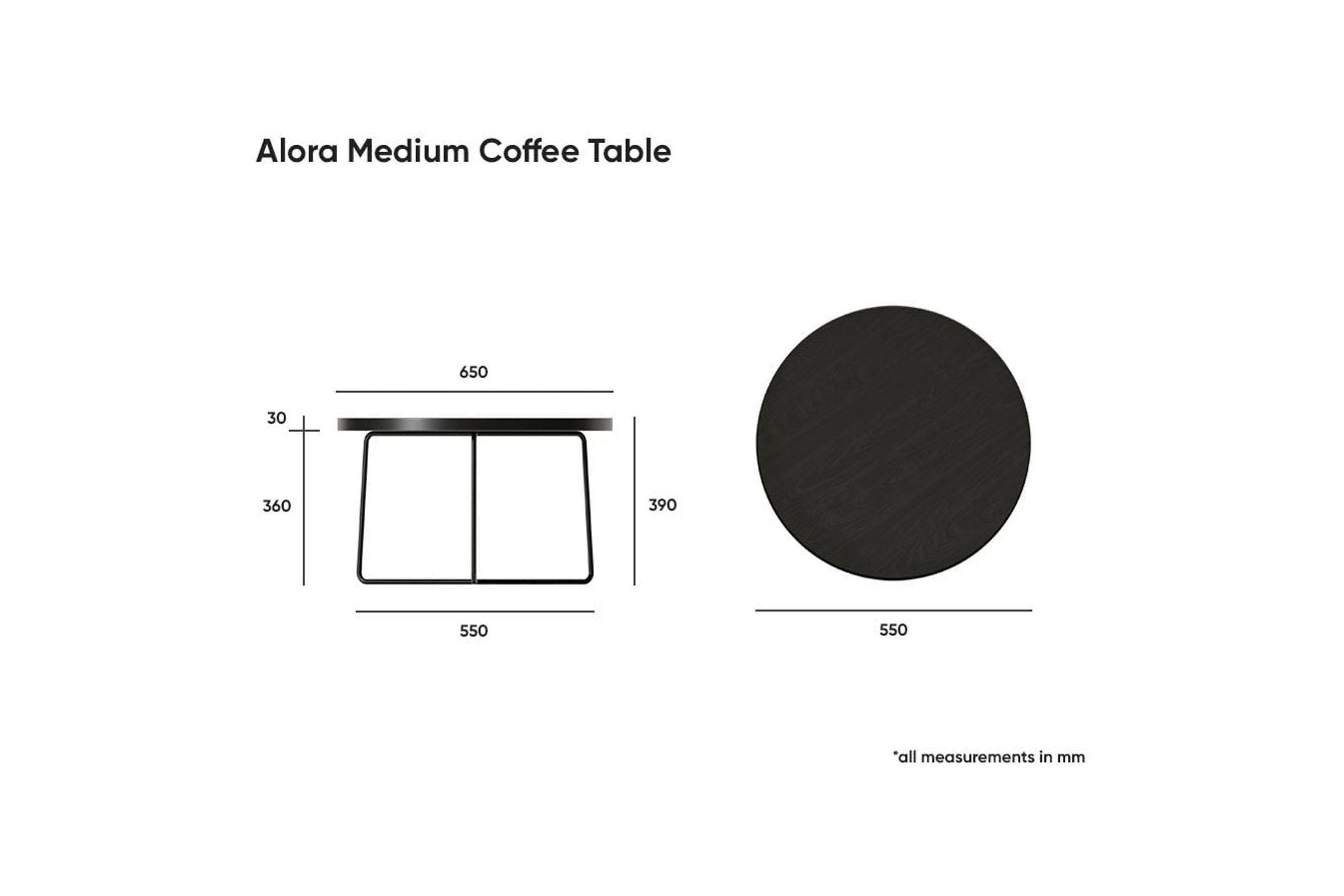 Alora Coffee Table - Medium