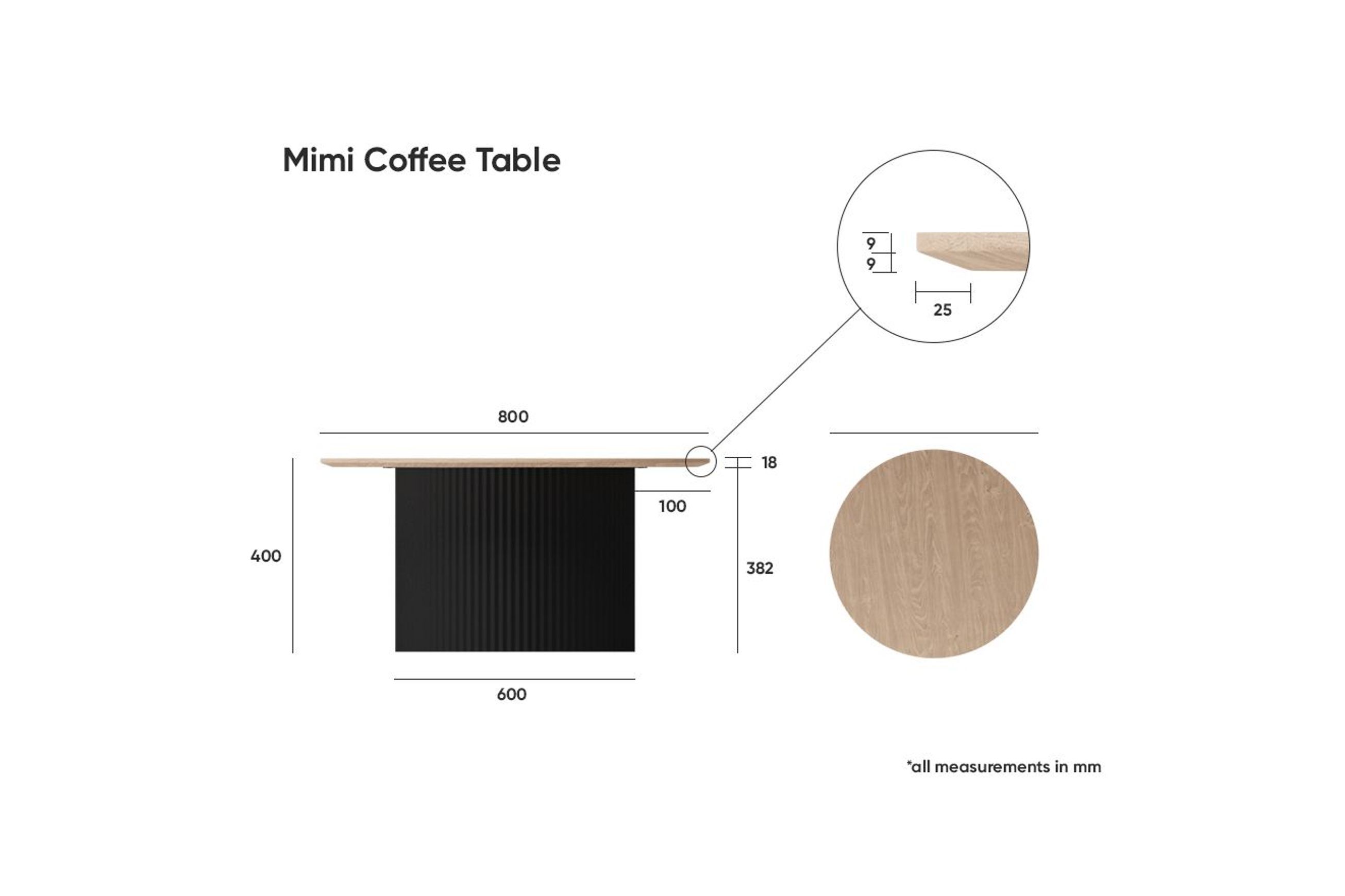 Mimi Coffee Table -  Black