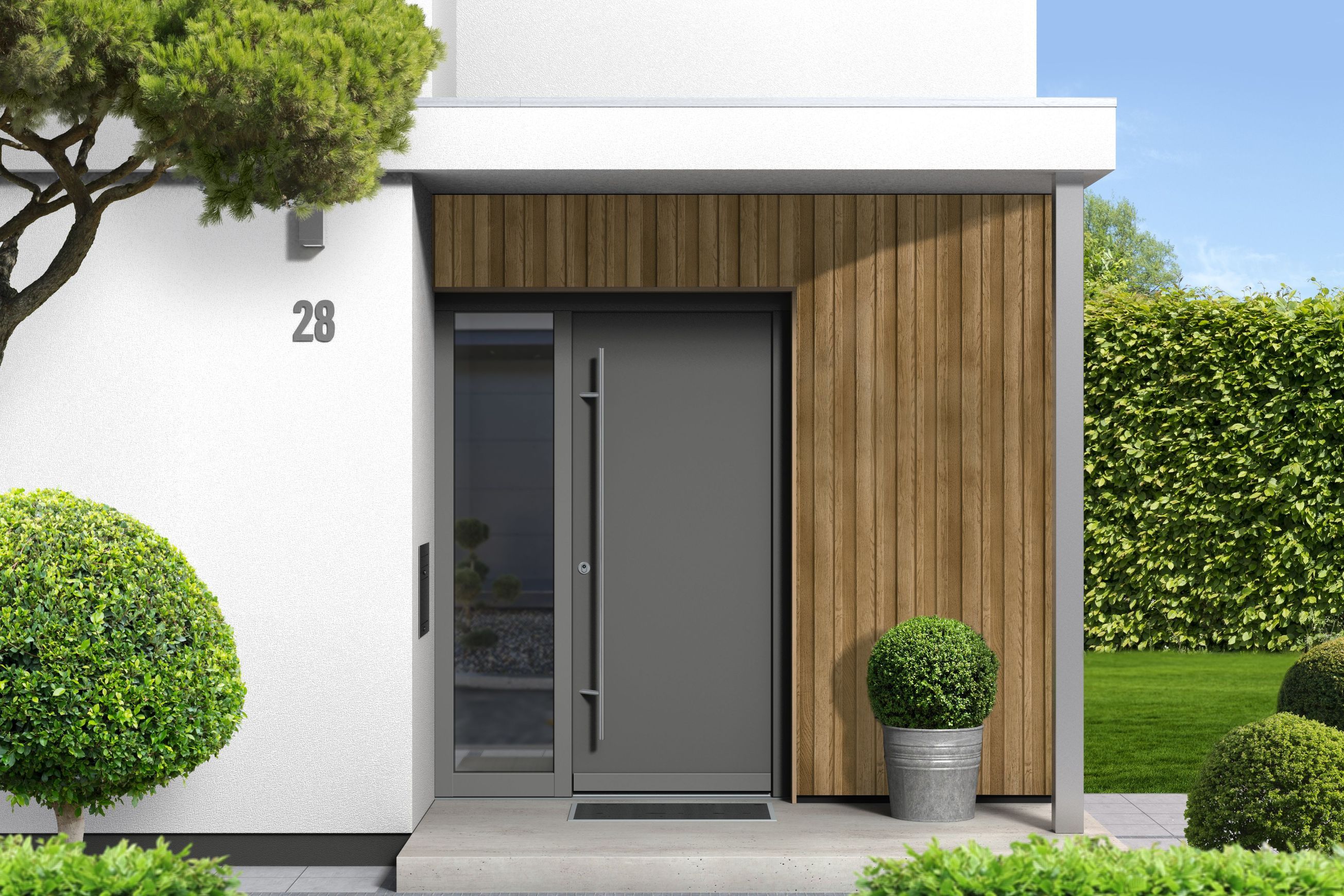 Millboard Envello Board & Batten Cladding  | Golden Oak