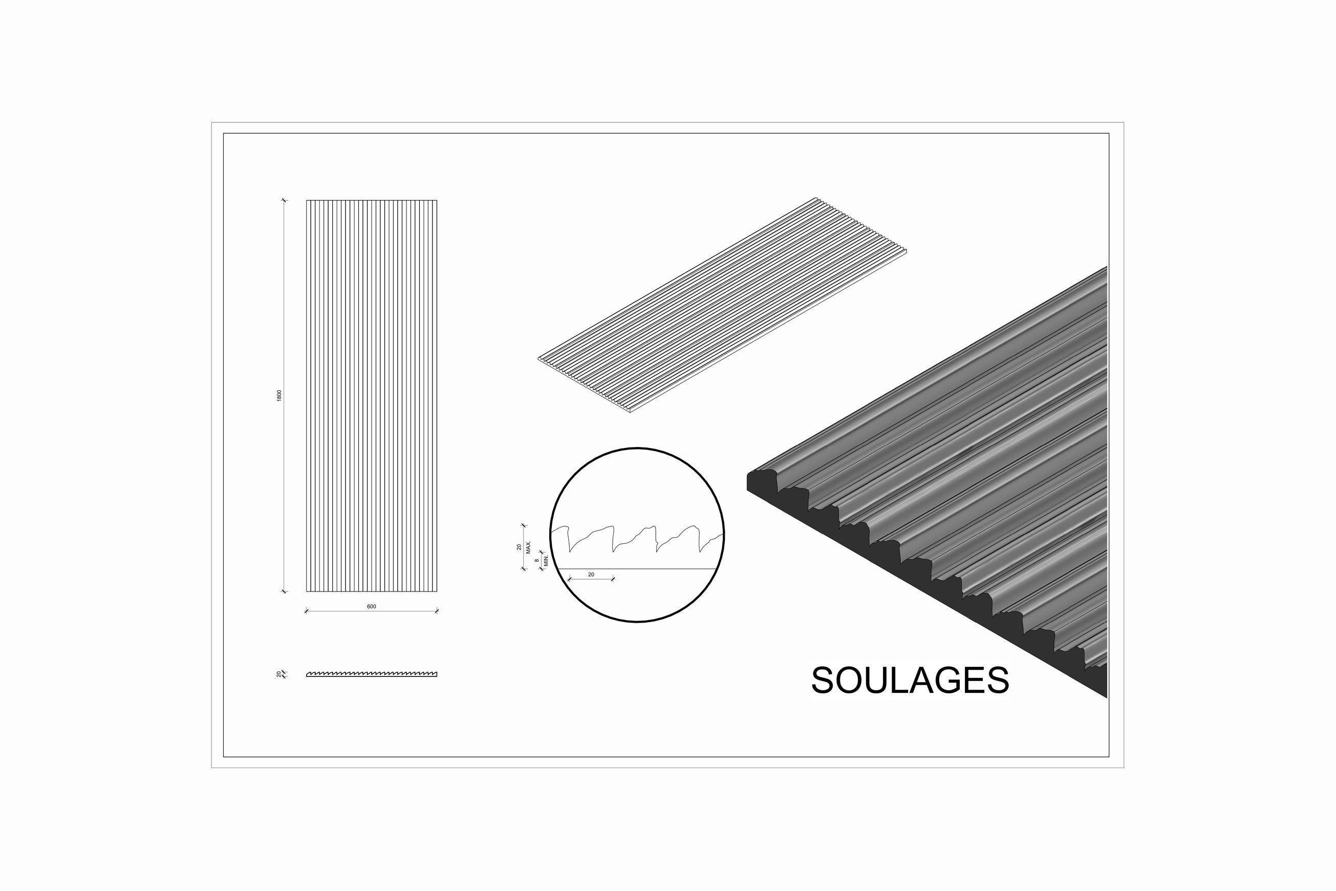Roctex Soulages 3D Wall Panel