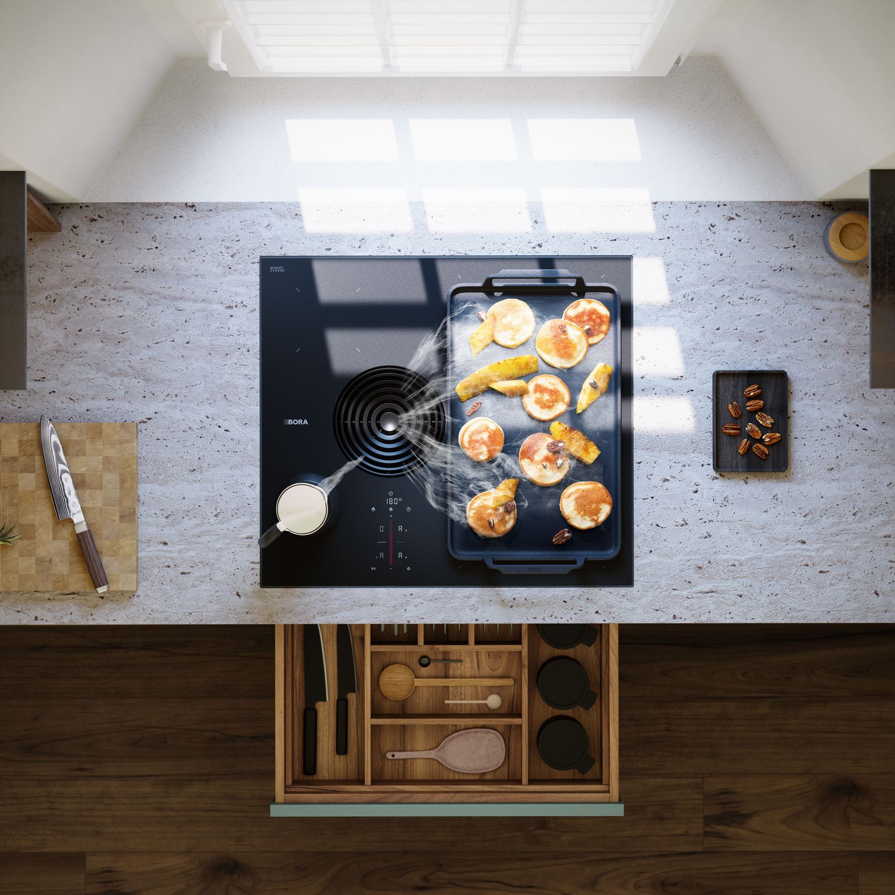 BORA S Pure | Cooktop/Extractor System | Matte/Shiny