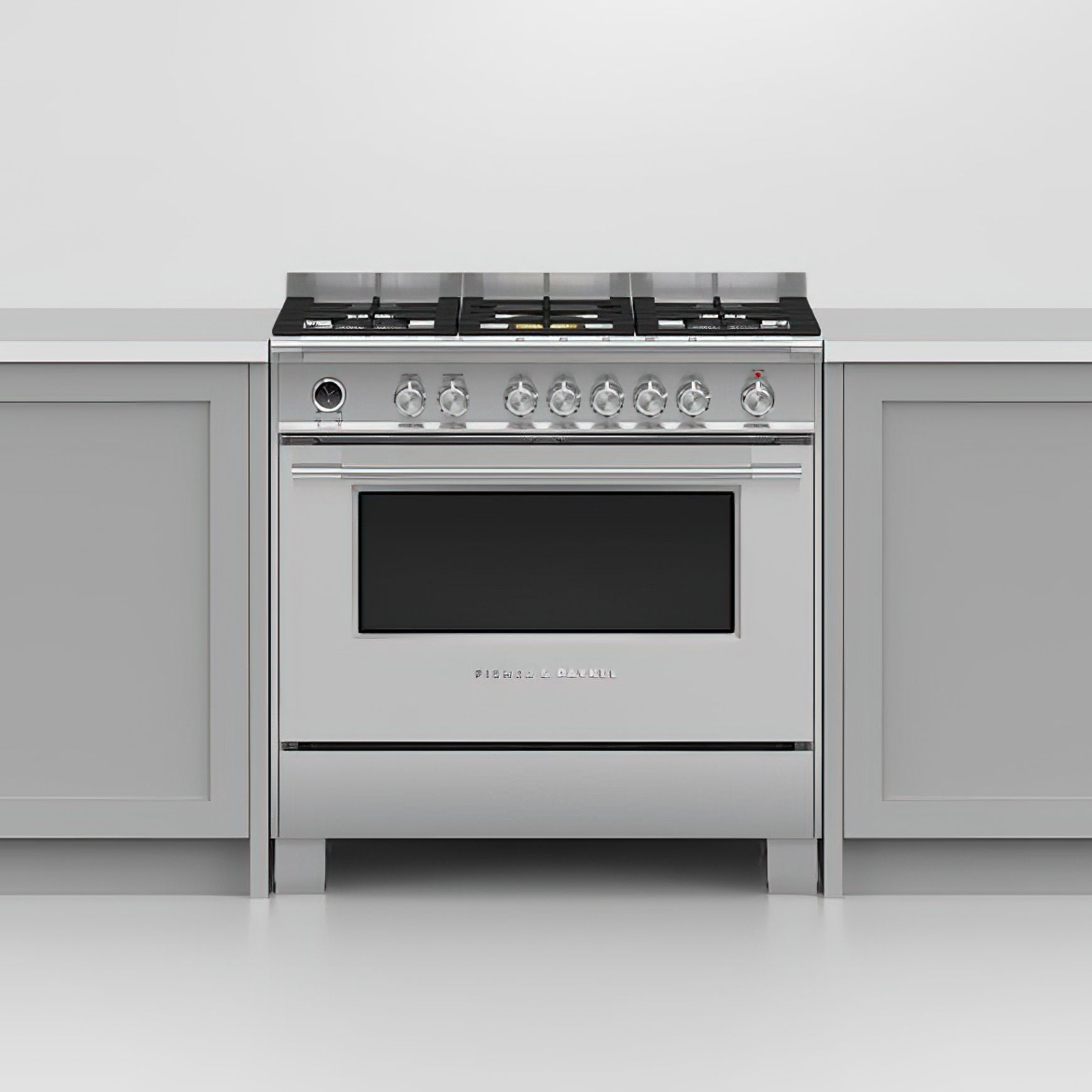 F&P Freestanding Cooker, Dual Fuel, 90cm, 5 Burners