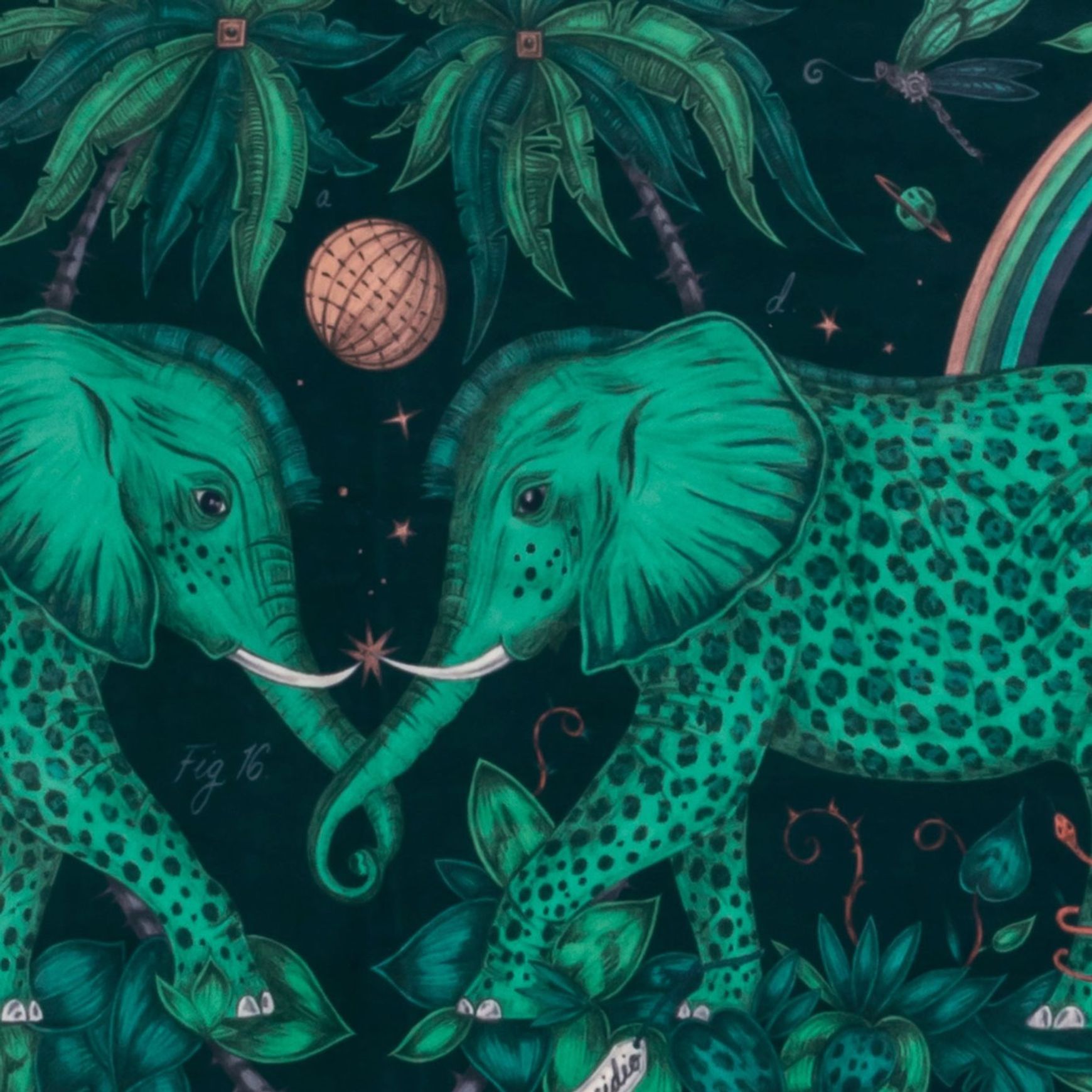 Clarke & Clarke Wilderie Fabric & Wallpaper Collection