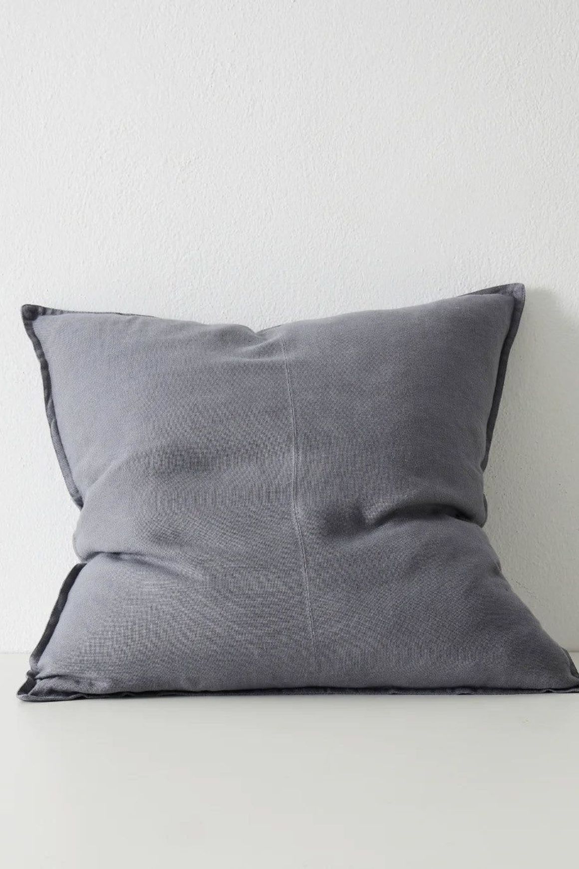 Weave Home European Linen Como Cushion - Smoke | Three Sizes