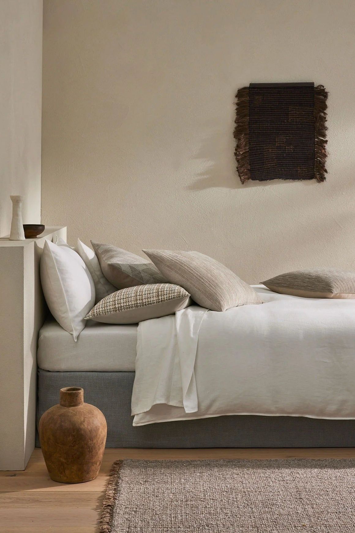 Weave Home Dania Cushion Cover - Oyster | 50 x 50cm