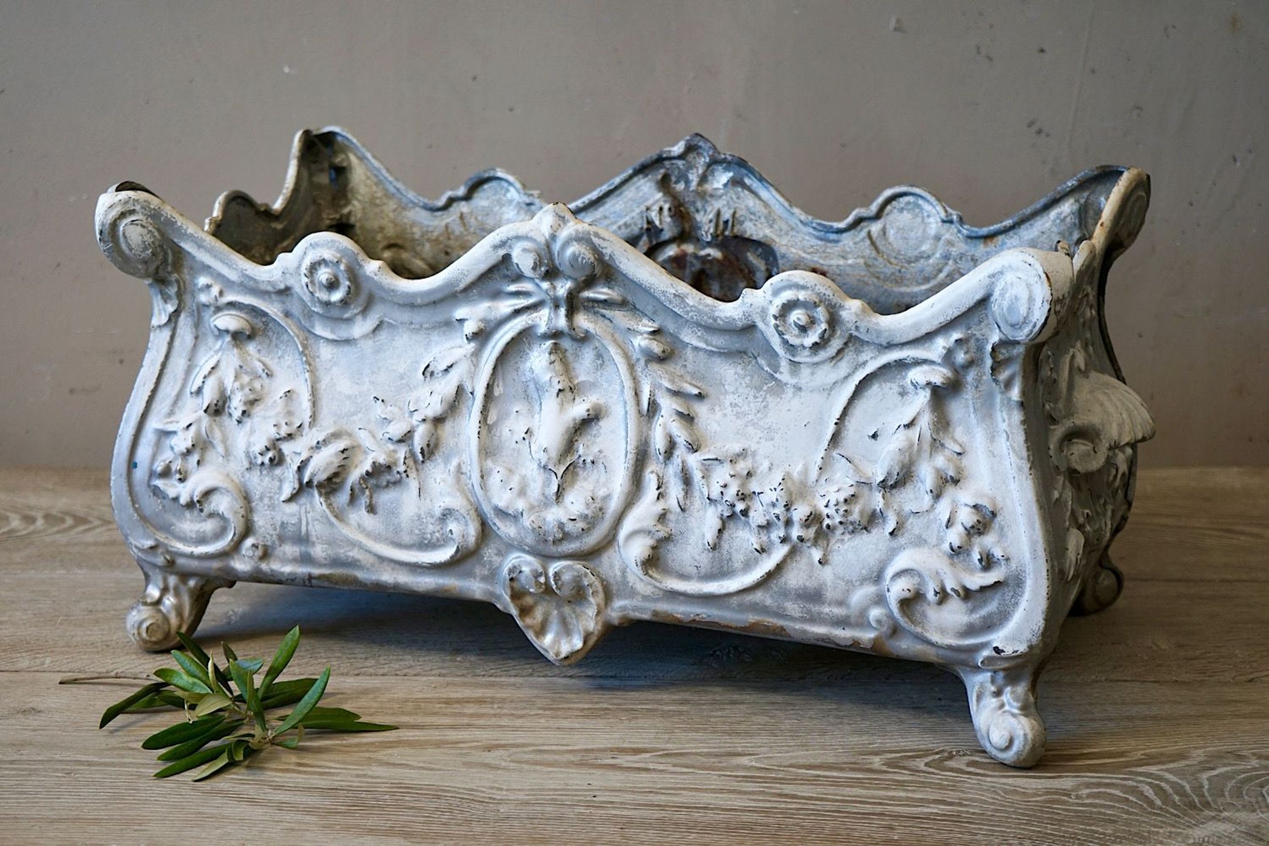 French Cast Iron Planter