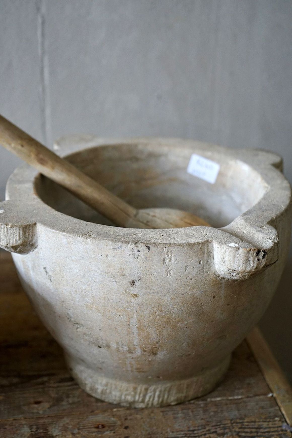 Antique French Marble Mortar & Pestle